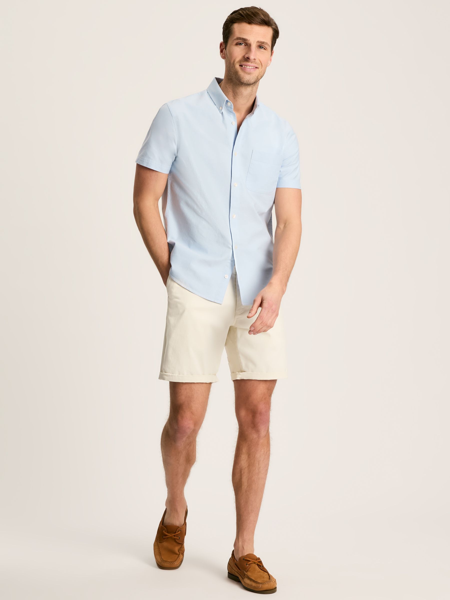 Oxford Blue Short Sleeve Classic Fit Shirt - Image 4 of 7