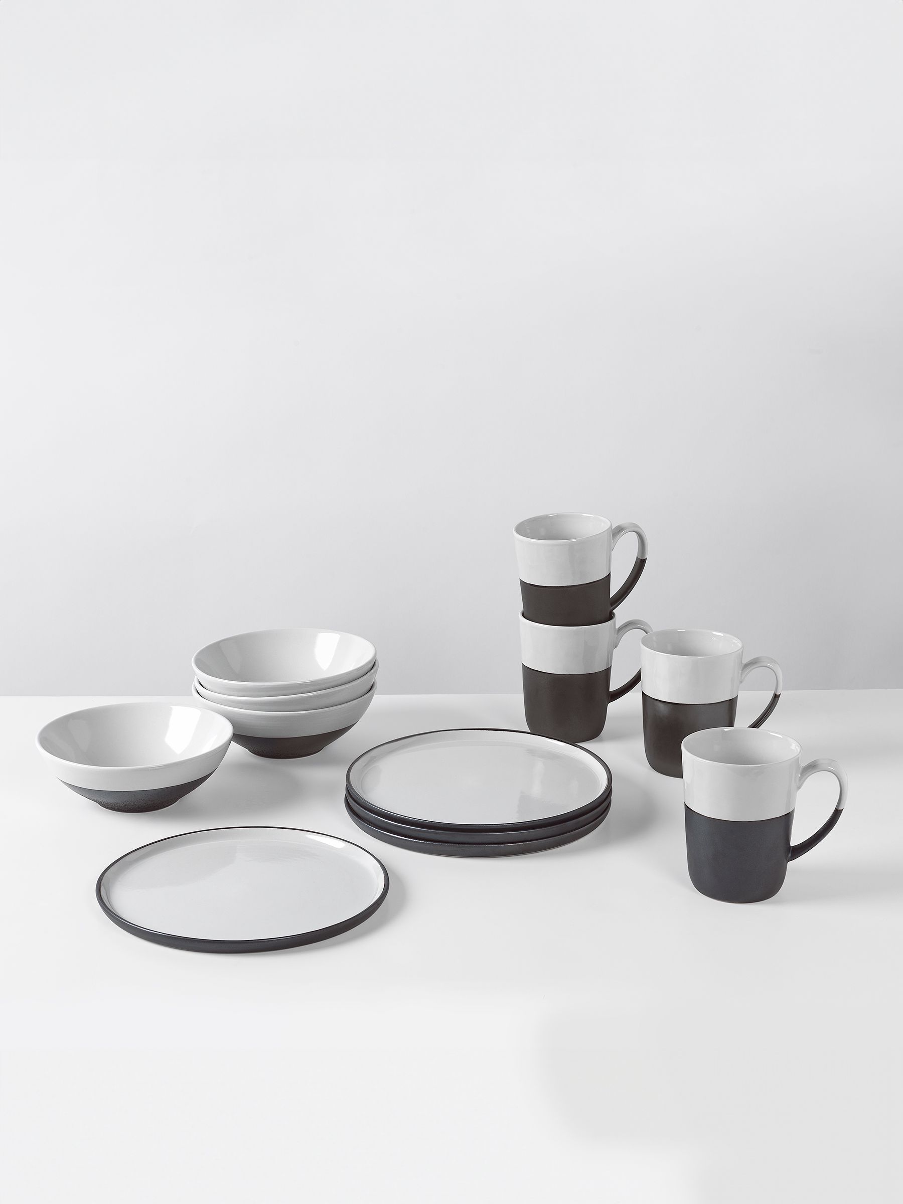 Broste Copenhagen White Esrum Dinnerware Breakfast Set - Image 1 of 1