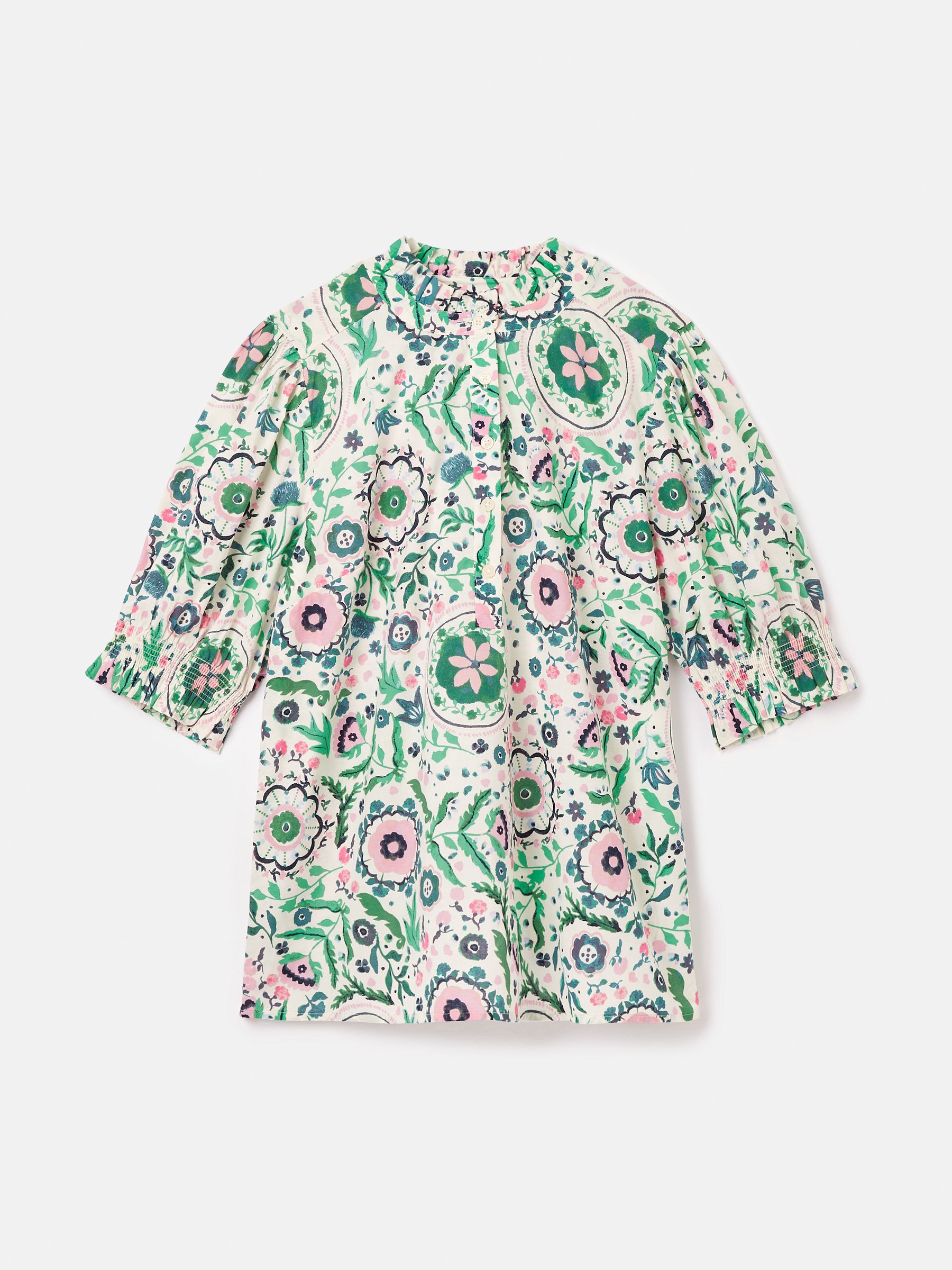 Elle Green/Pink Frill Blouse - Image 6 of 6