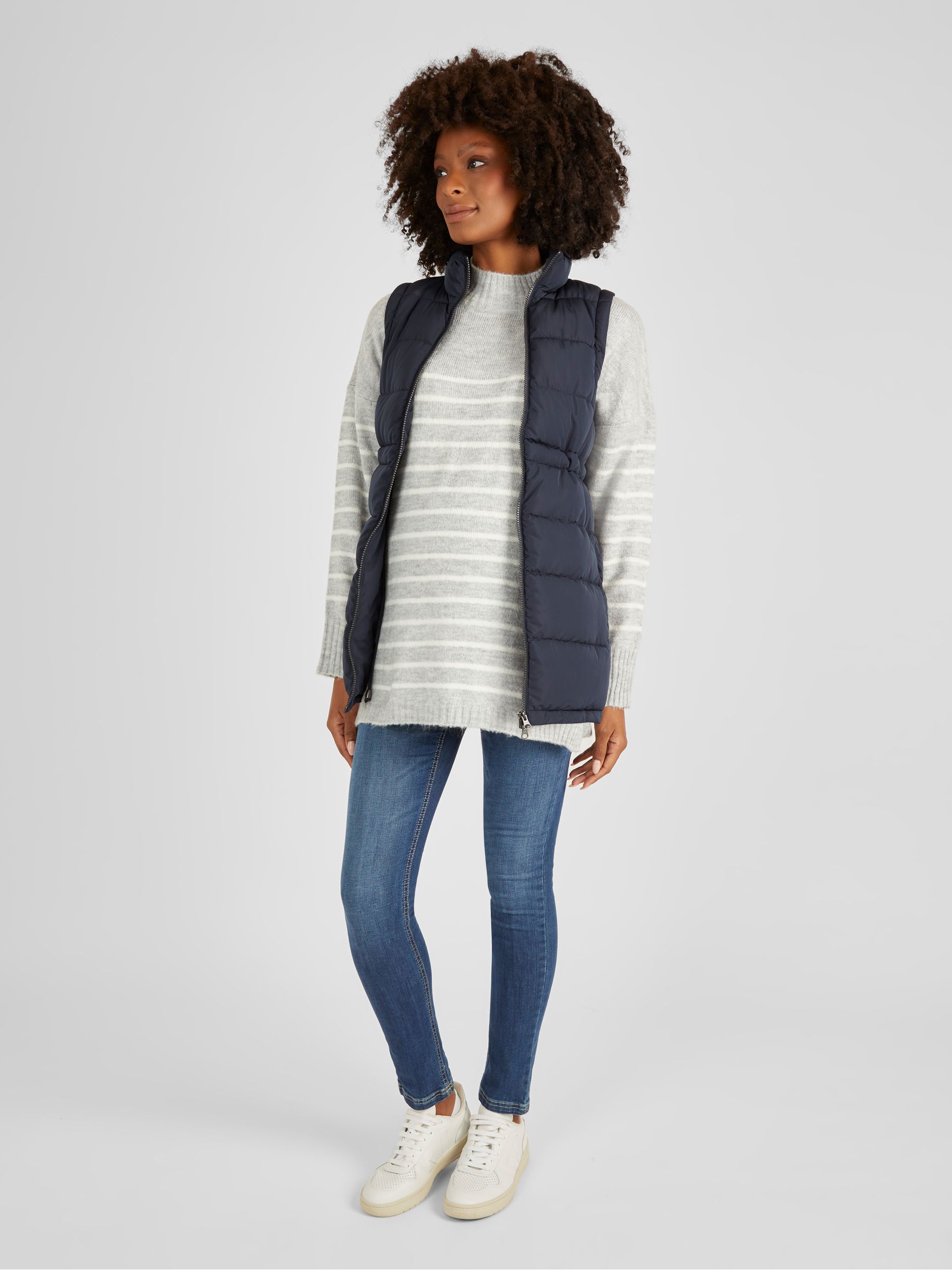 Navy 2-in-1 Maternity Padded Gilet - Image 2 of 5