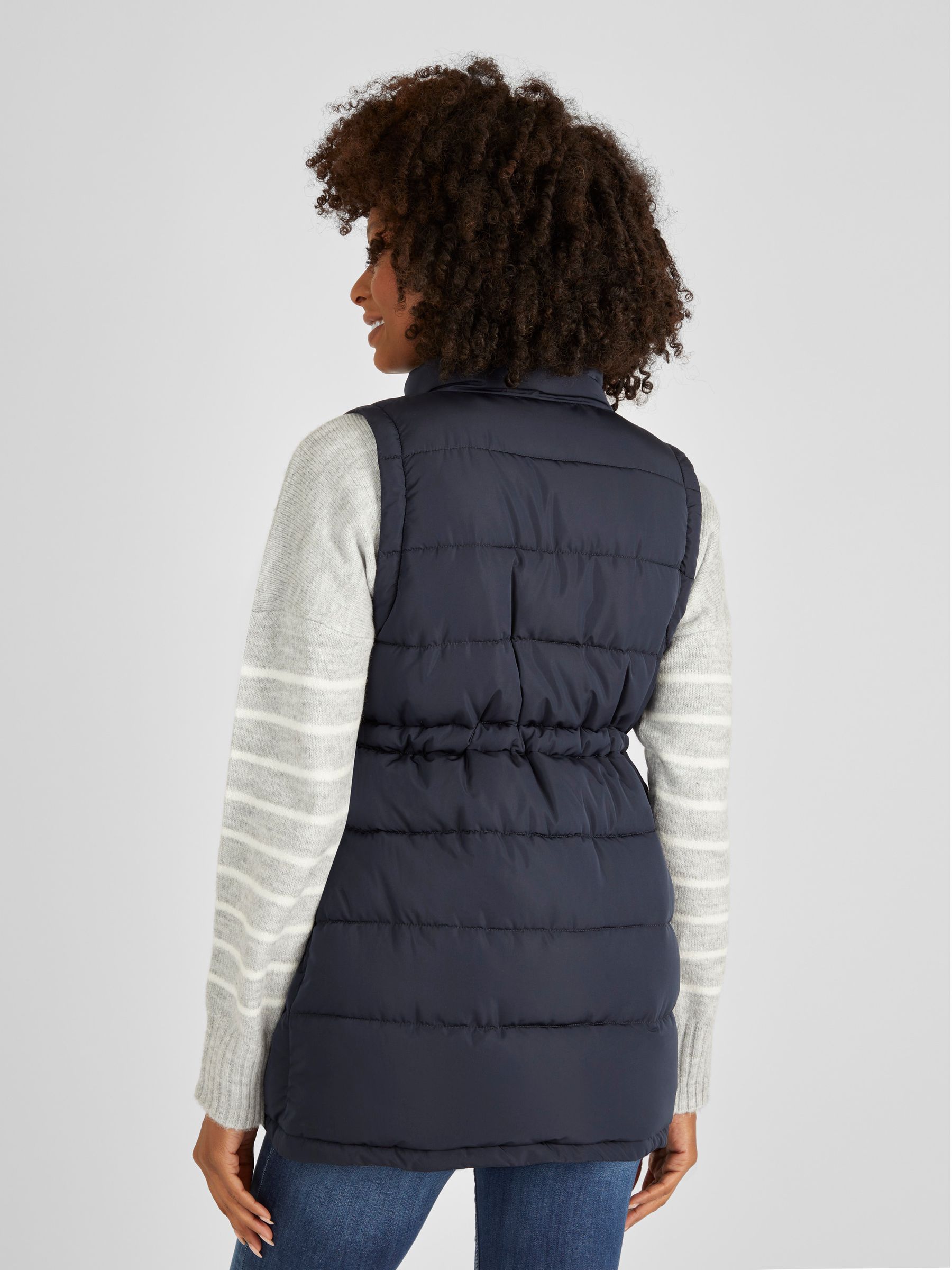 Navy 2-in-1 Maternity Padded Gilet - Image 4 of 5