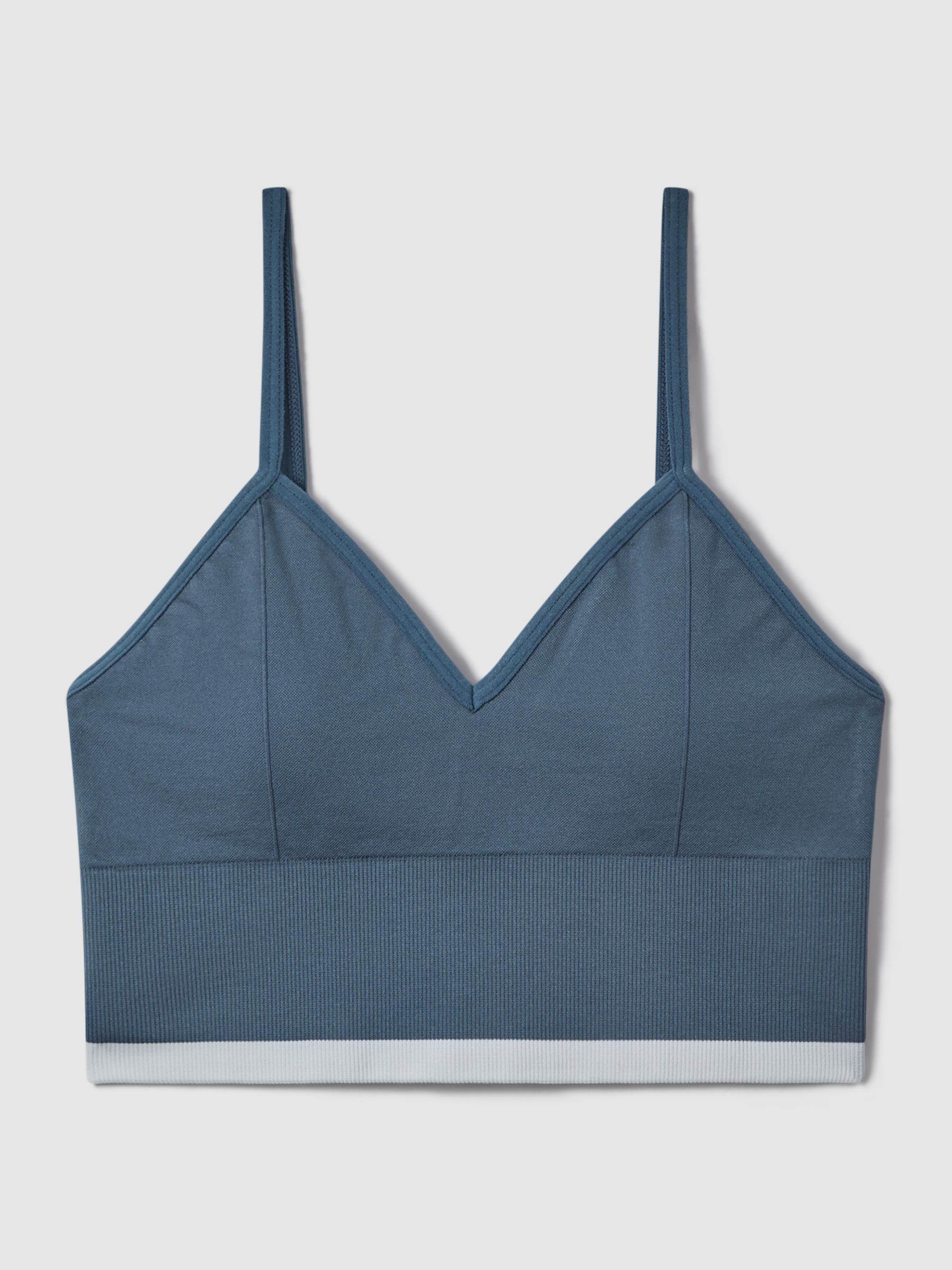 The Upside V-Neck Sports Bra in Blue - Image 2 of 5