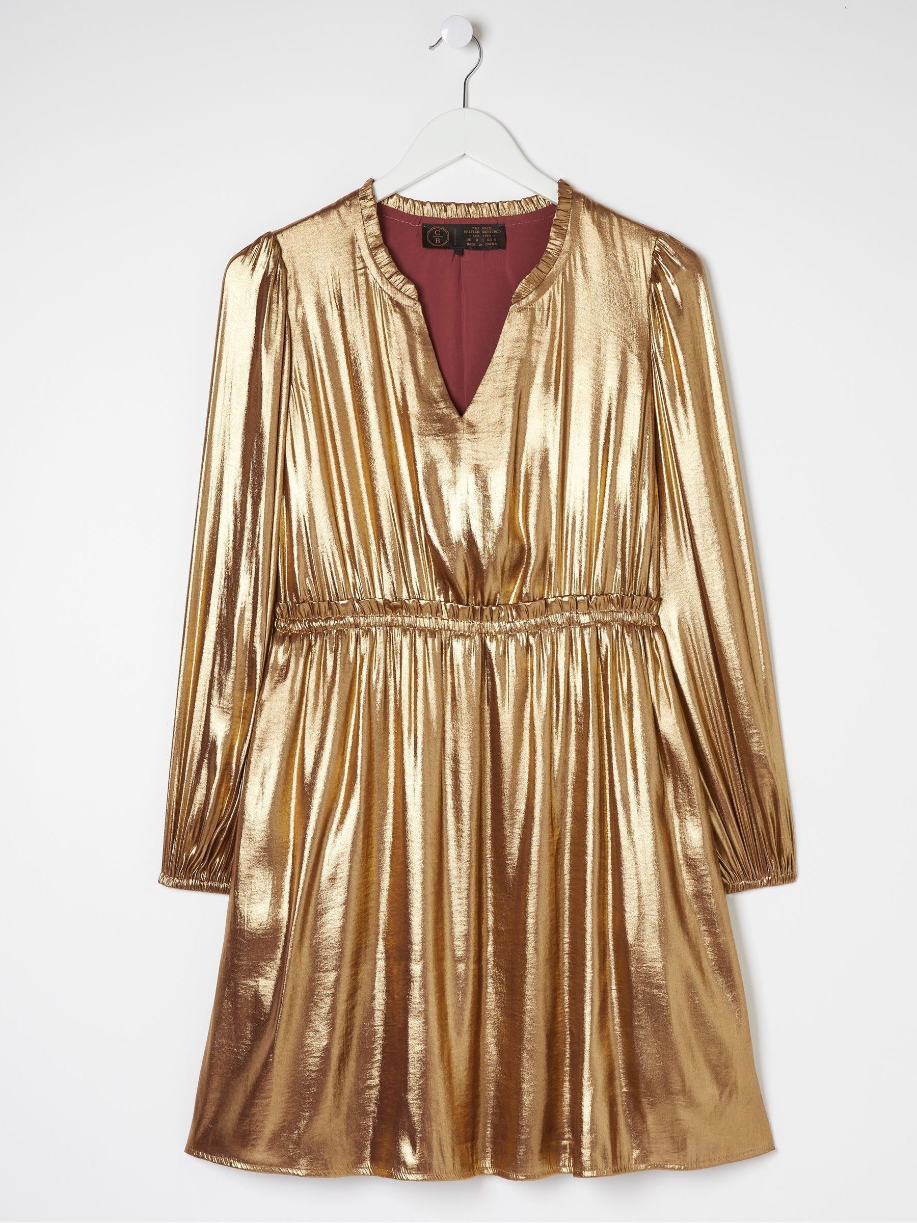 Natural Annabelle Metallic Dress - Image 7 of 7