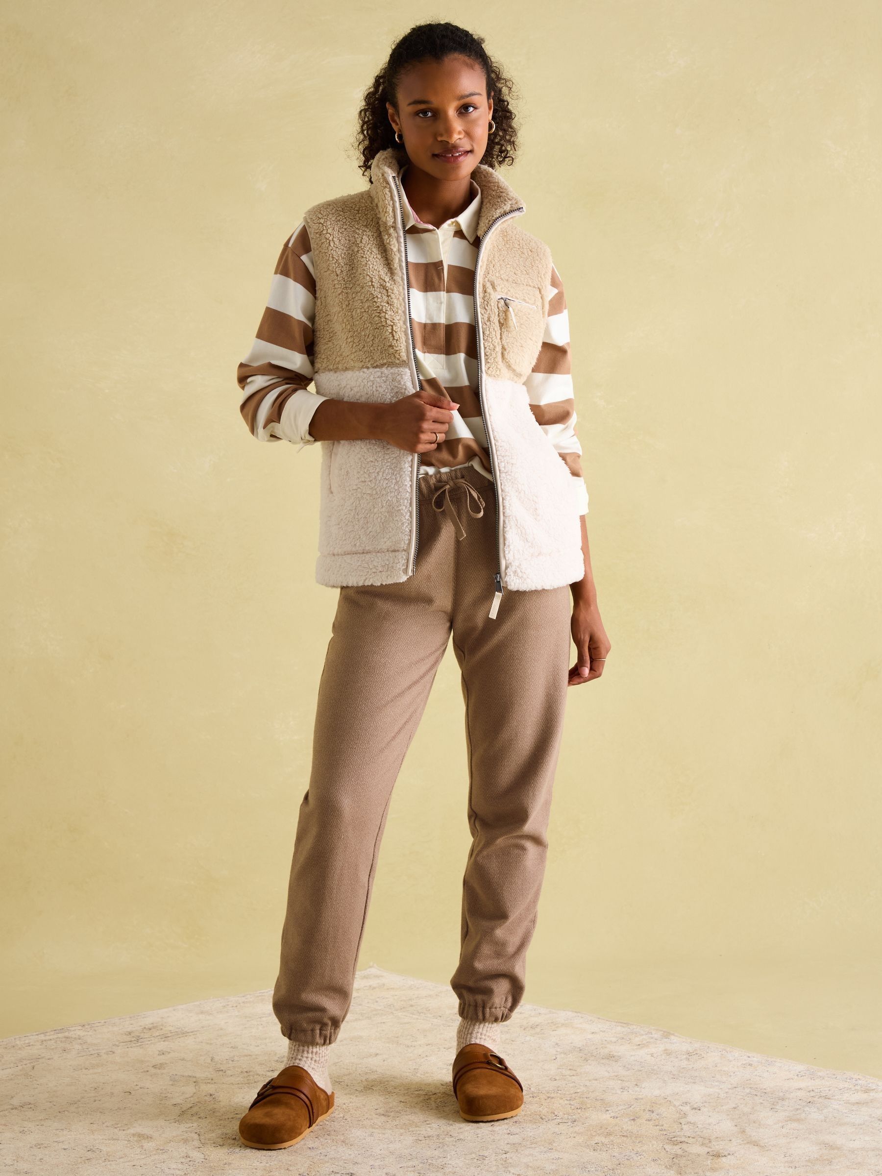 Mallory Cream Fleece Gilet - Image 3 of 7