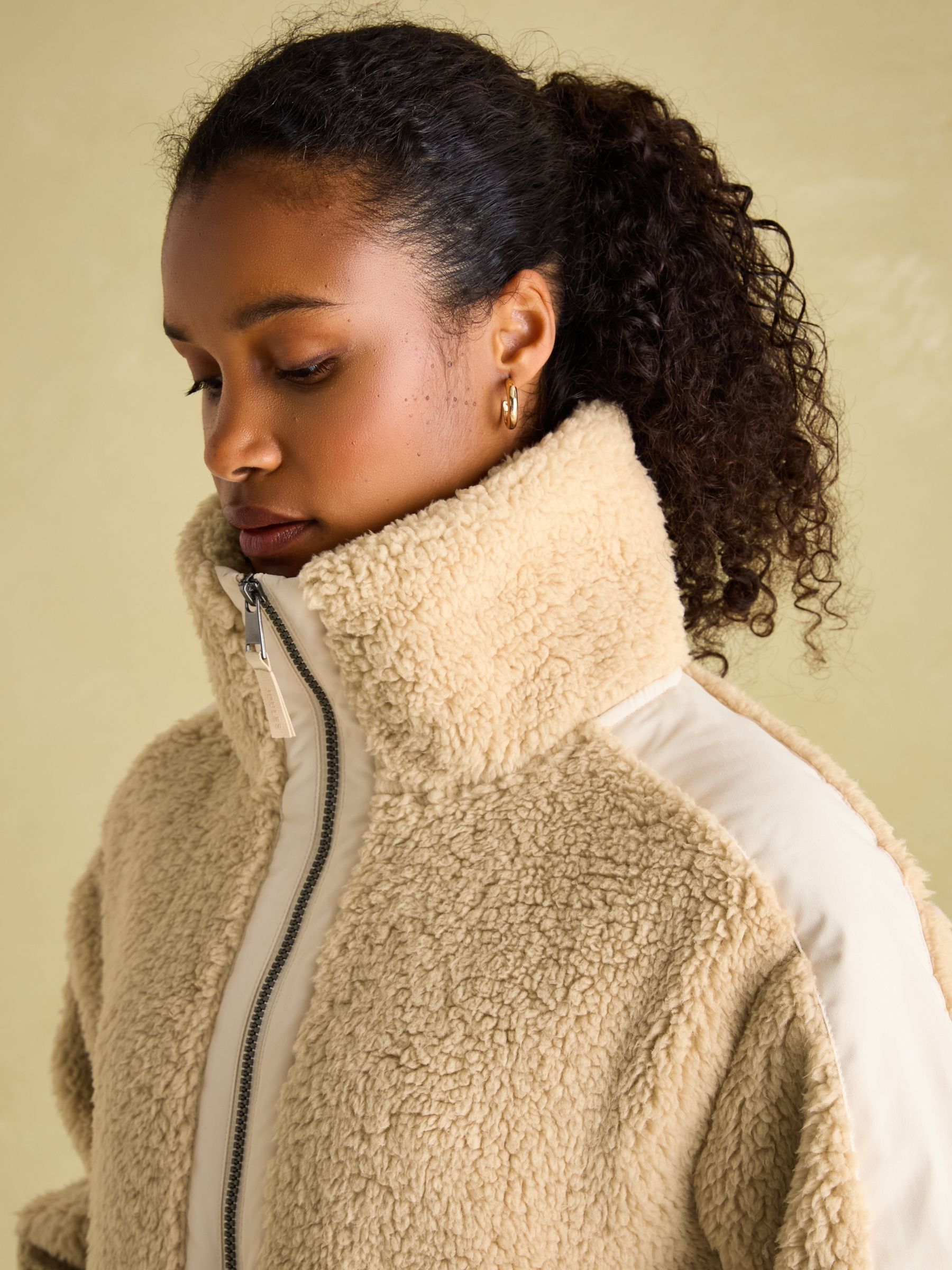 Tilly Neutral Quarter Zip Fleece - Image 5 of 7