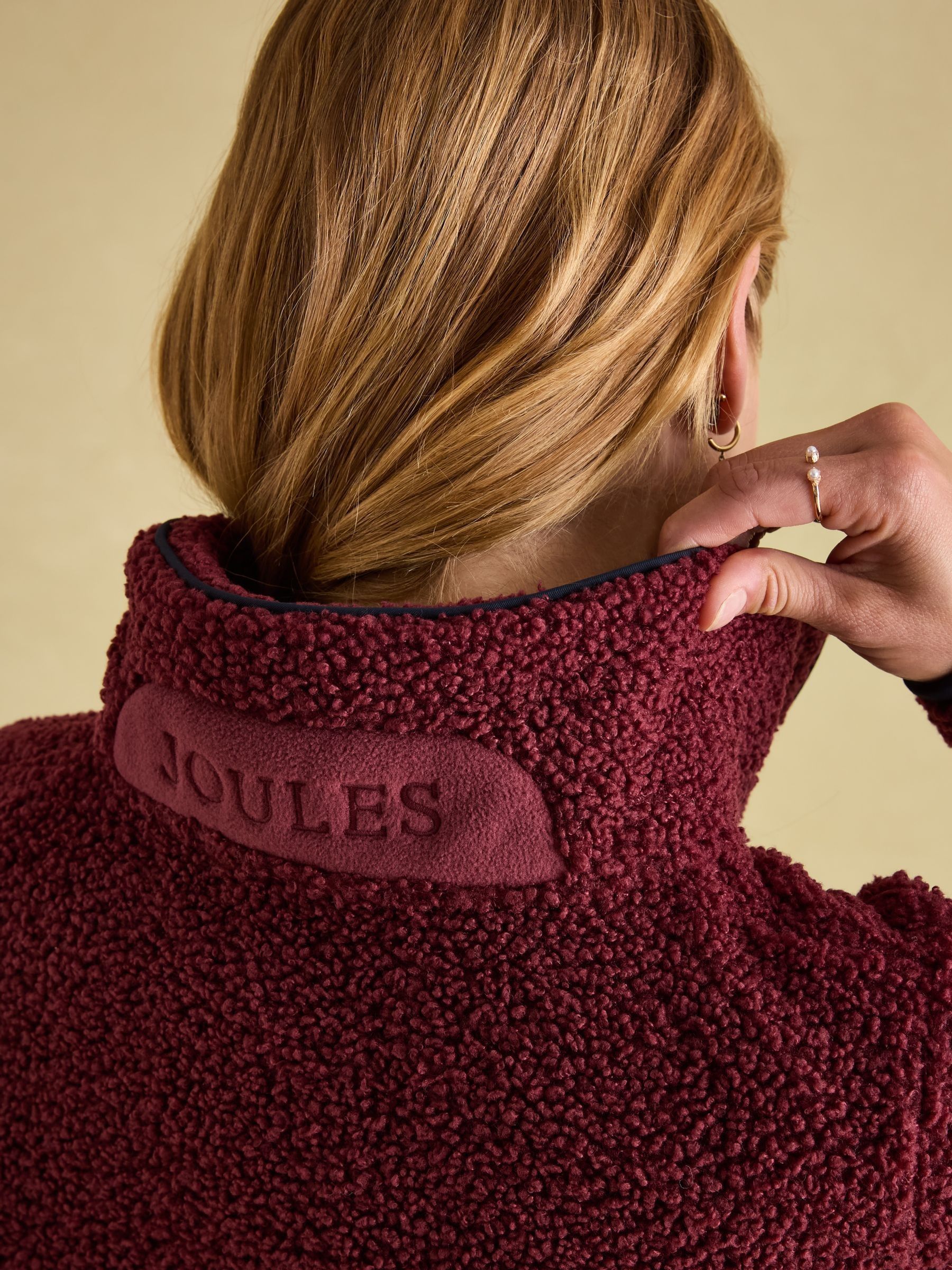 Aldeburgh Burgundy Quarter Zip Fleece - Image 6 of 8