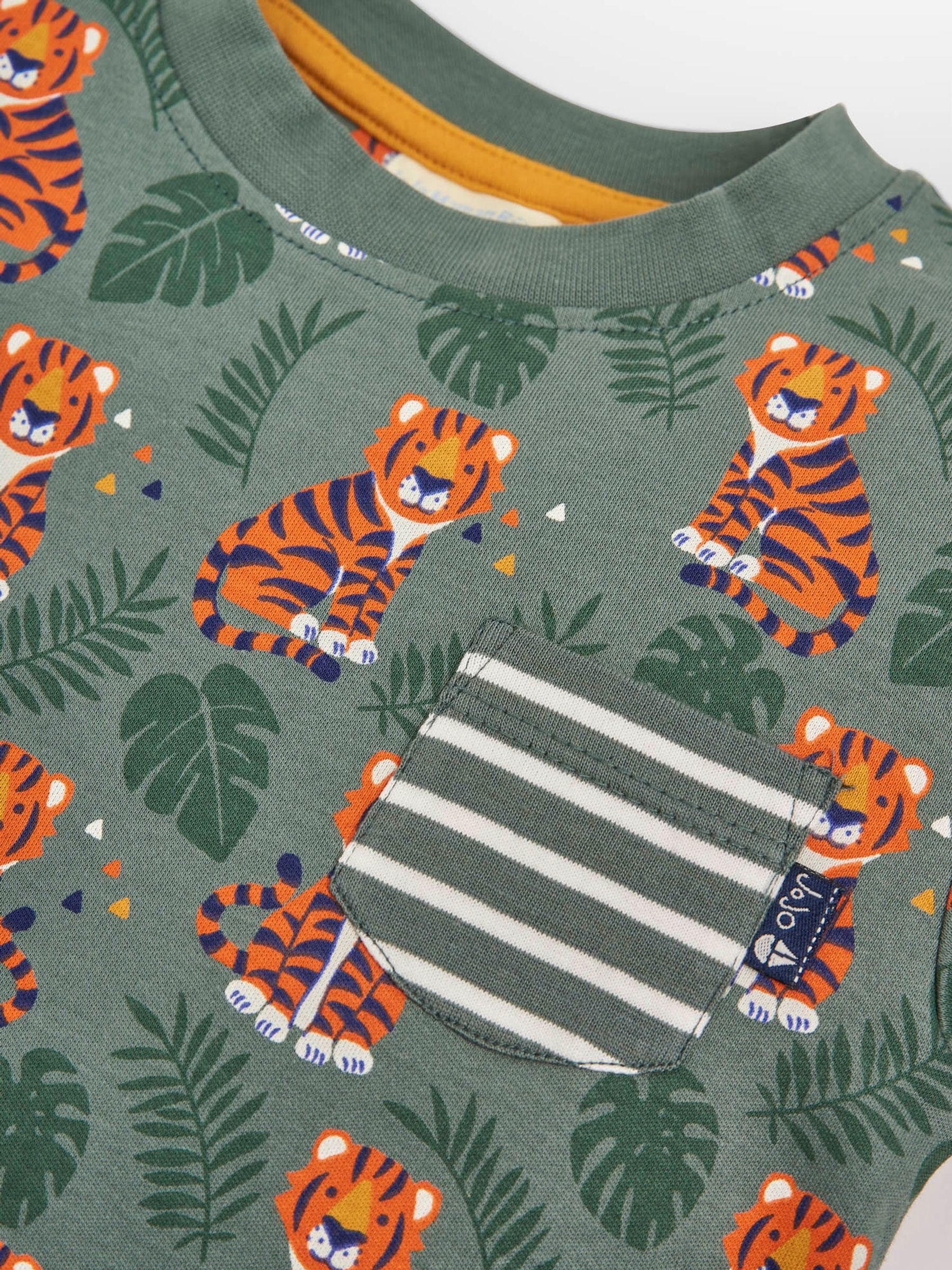 Khaki Kids' Khaki Tiger Print T-Shirt - Image 2 of 2