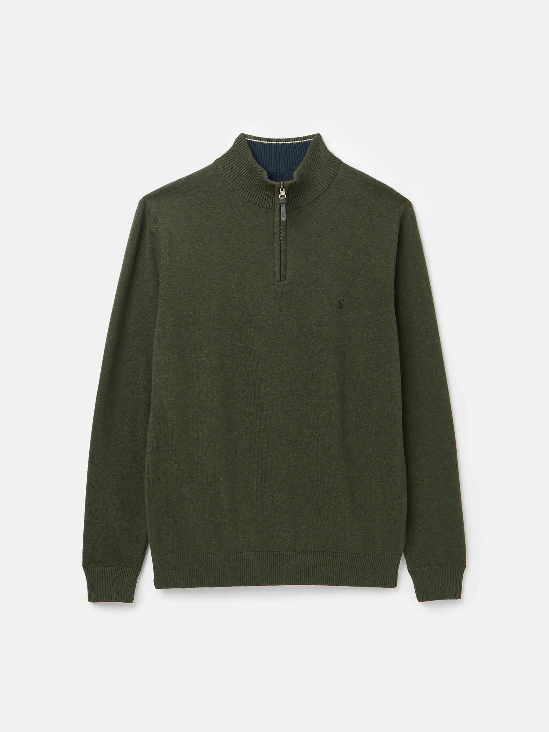 Hillside Green Quarter Zip Knit Jumper - Image 7 of 7