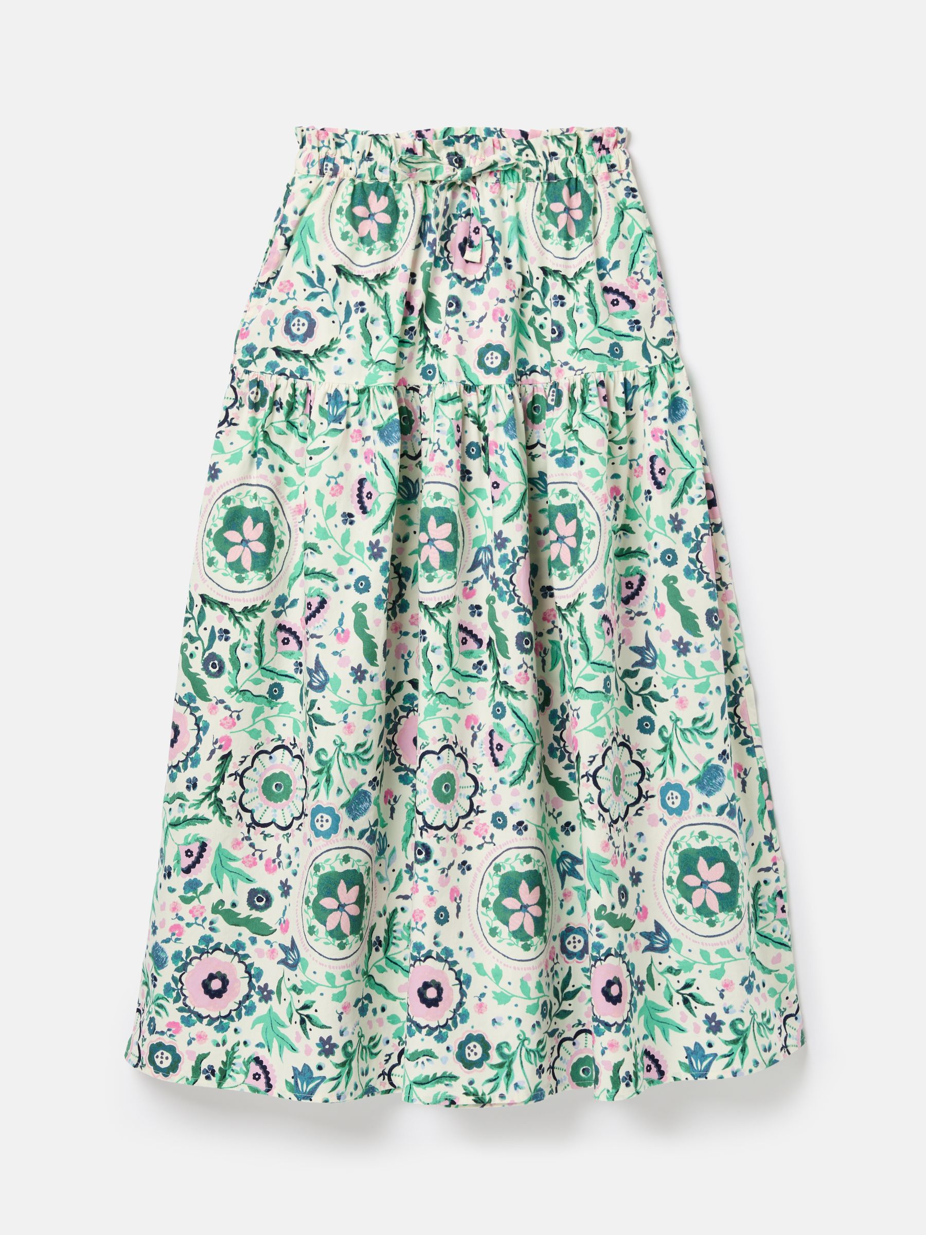 Elle Pink & Green Co-Ord Midi Skirt - Image 7 of 7