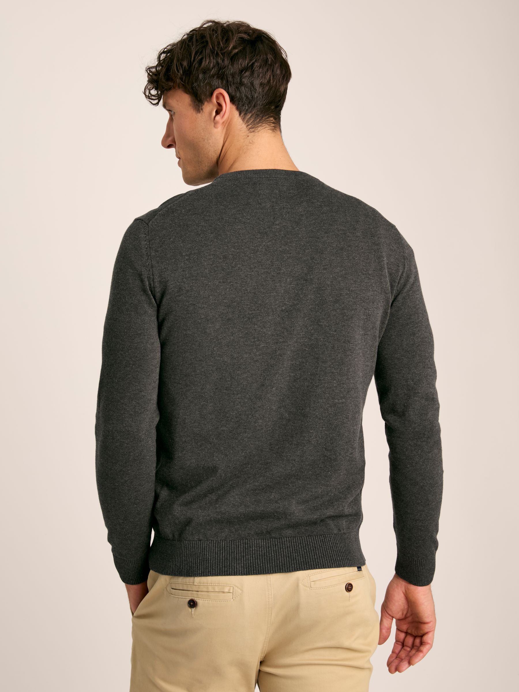 Jarvis Grey Crew Neck Knitted Jumper - Image 2 of 7