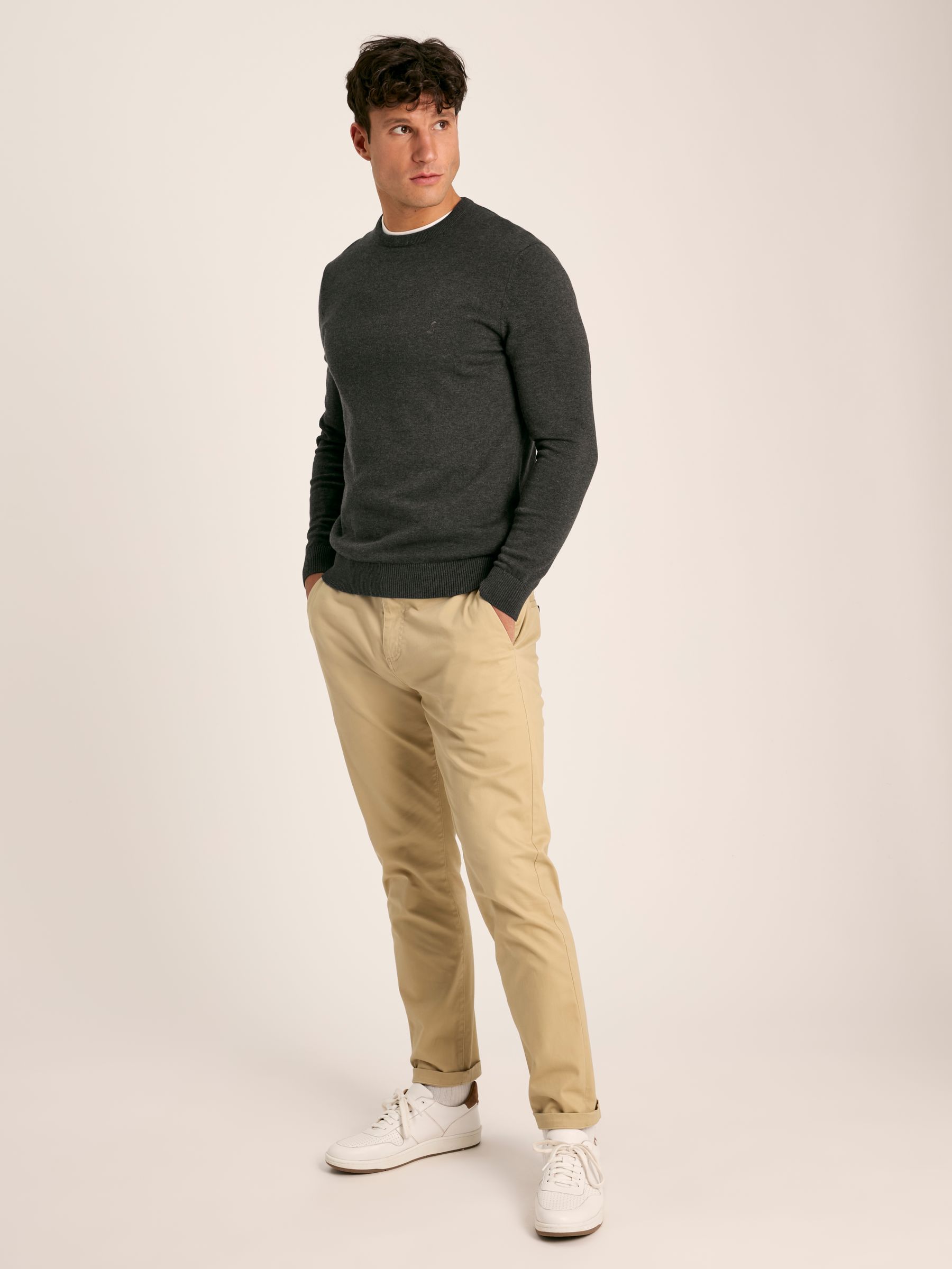 Jarvis Grey Crew Neck Knitted Jumper - Image 4 of 7