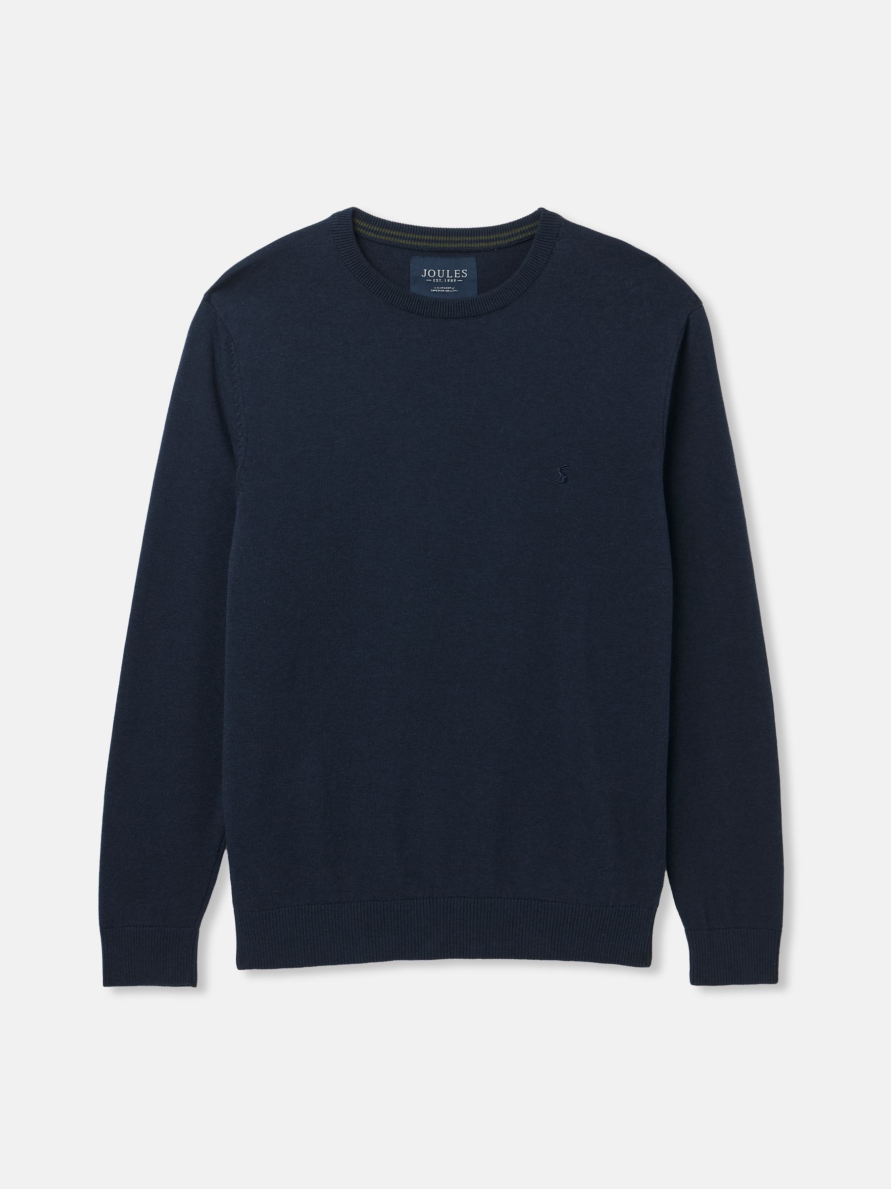 Jarvis Navy Blue Crew Neck Knitted Jumper - Image 6 of 6