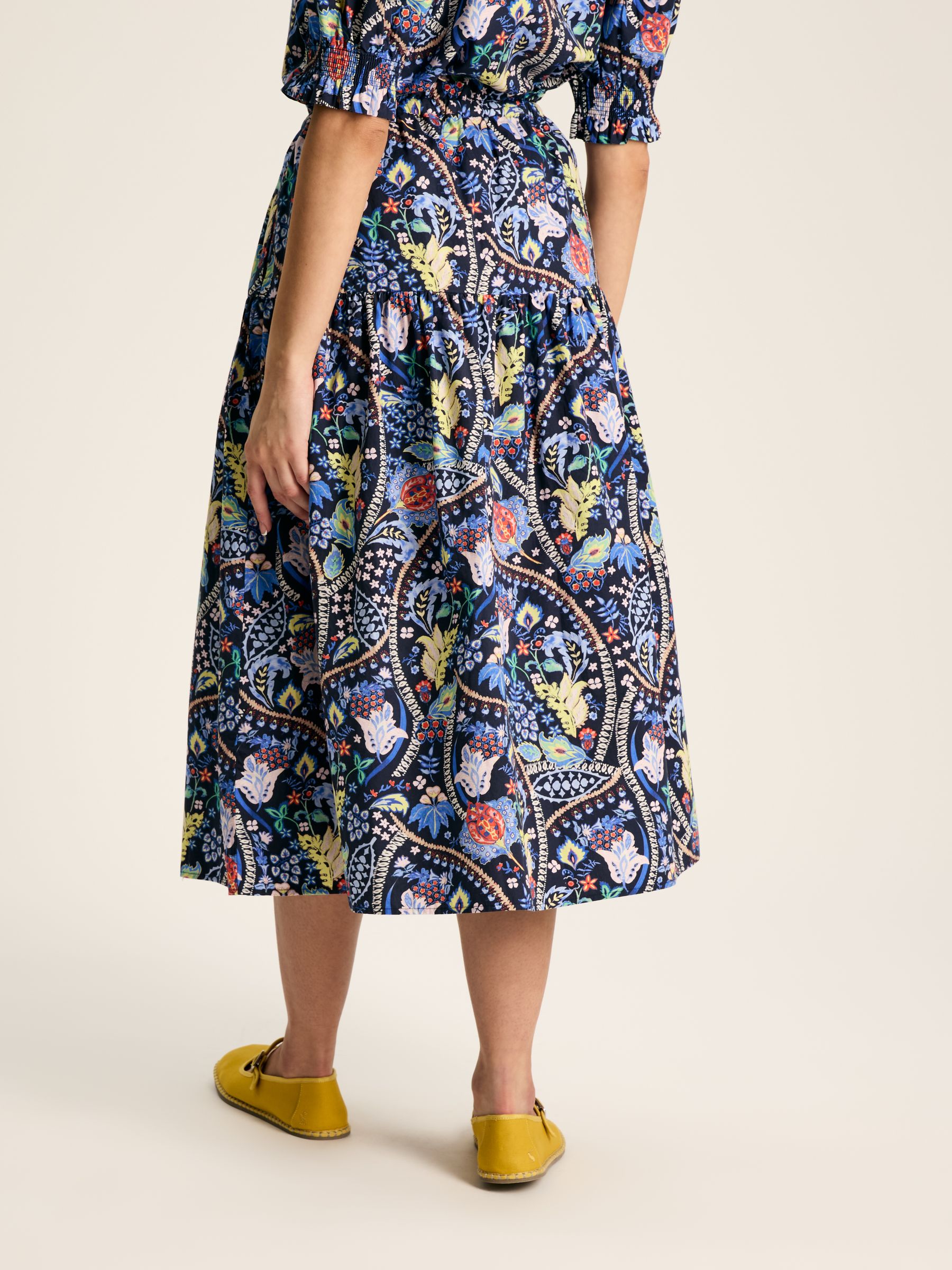 Elle Navy Co-Ord Midi Skirt - Image 2 of 7 Elle Navy Co-Ord Midi Skirt - Image 2 of 7