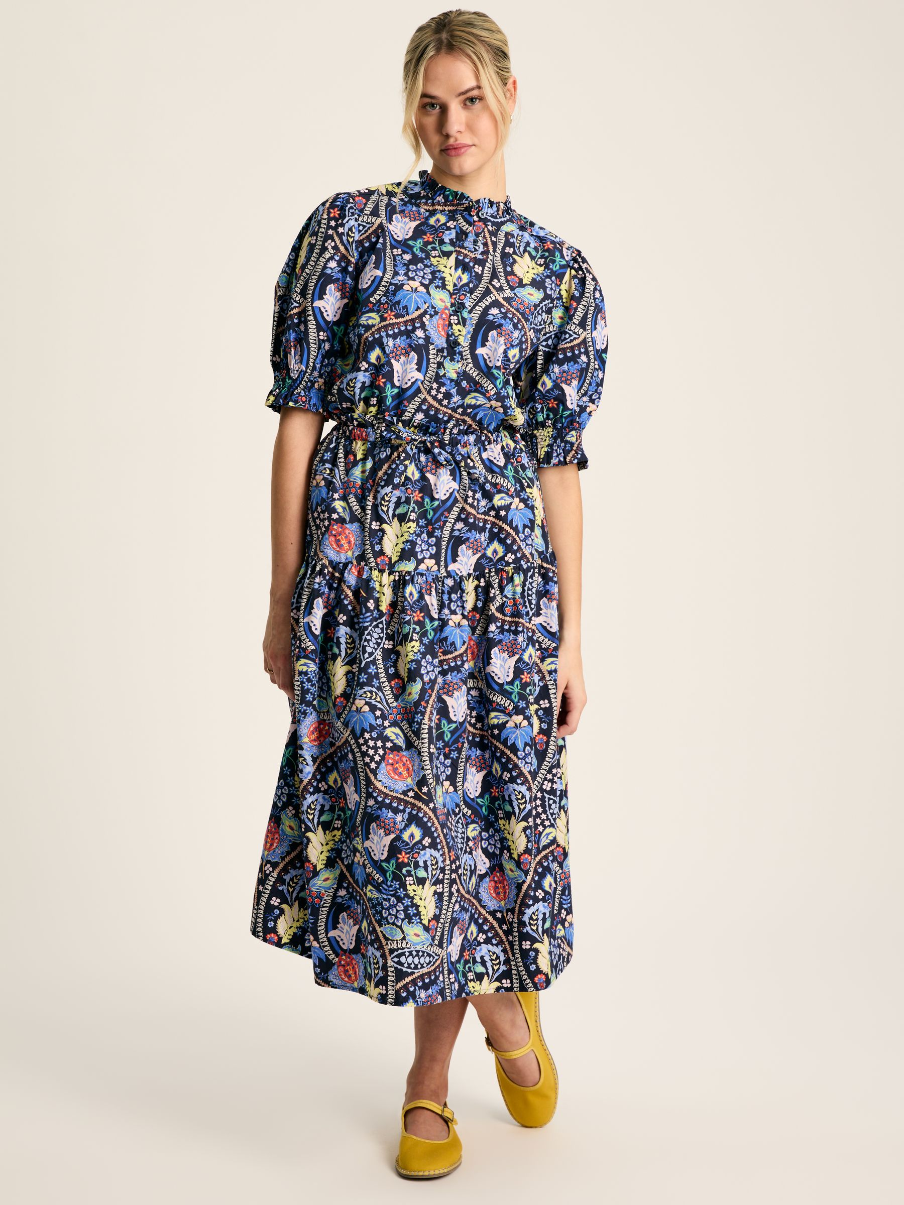 Elle Navy Co-Ord Midi Skirt - Image 3 of 7