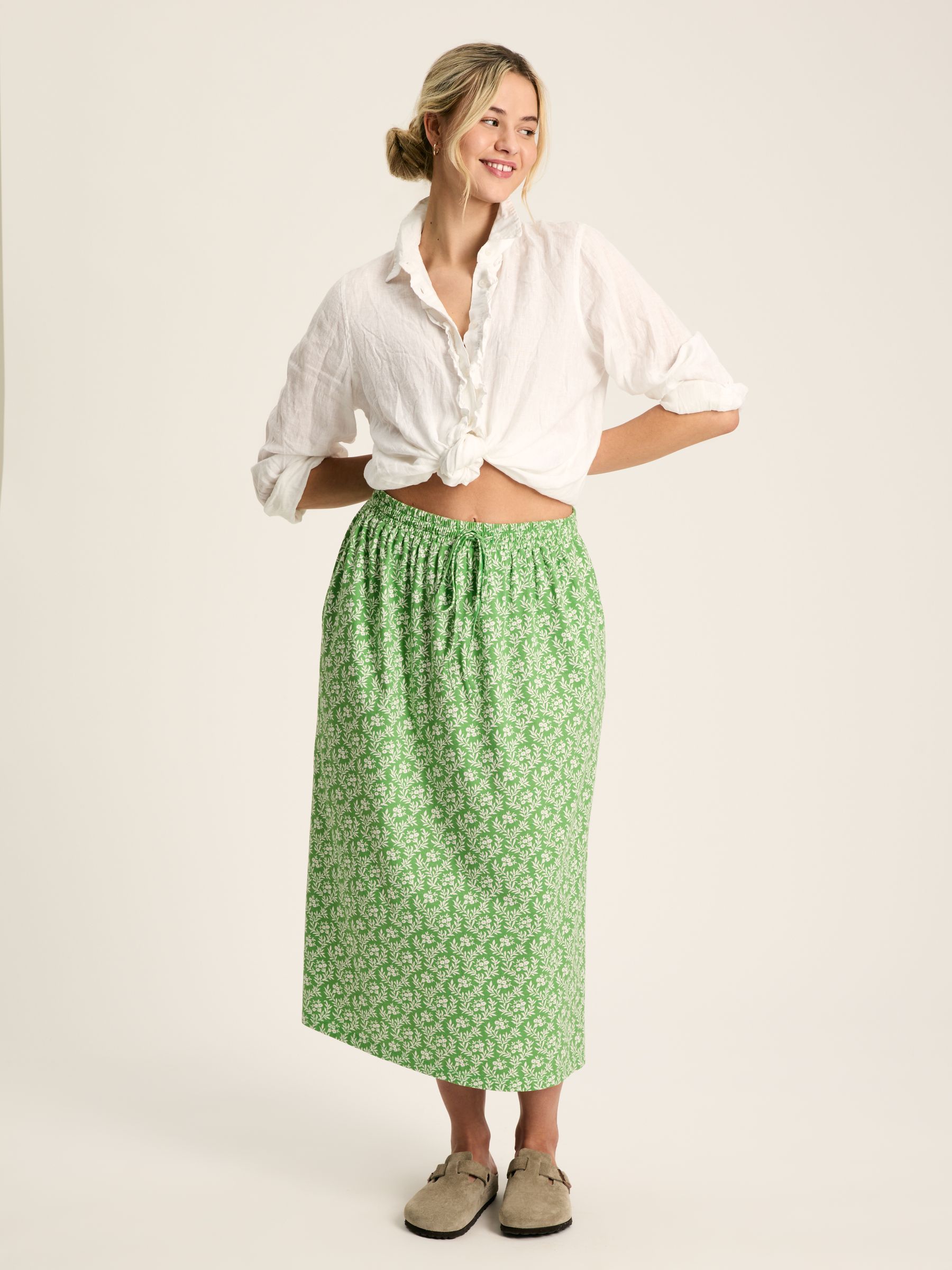 Celia Green Jersey Midi Skirt - Image 3 of 6
