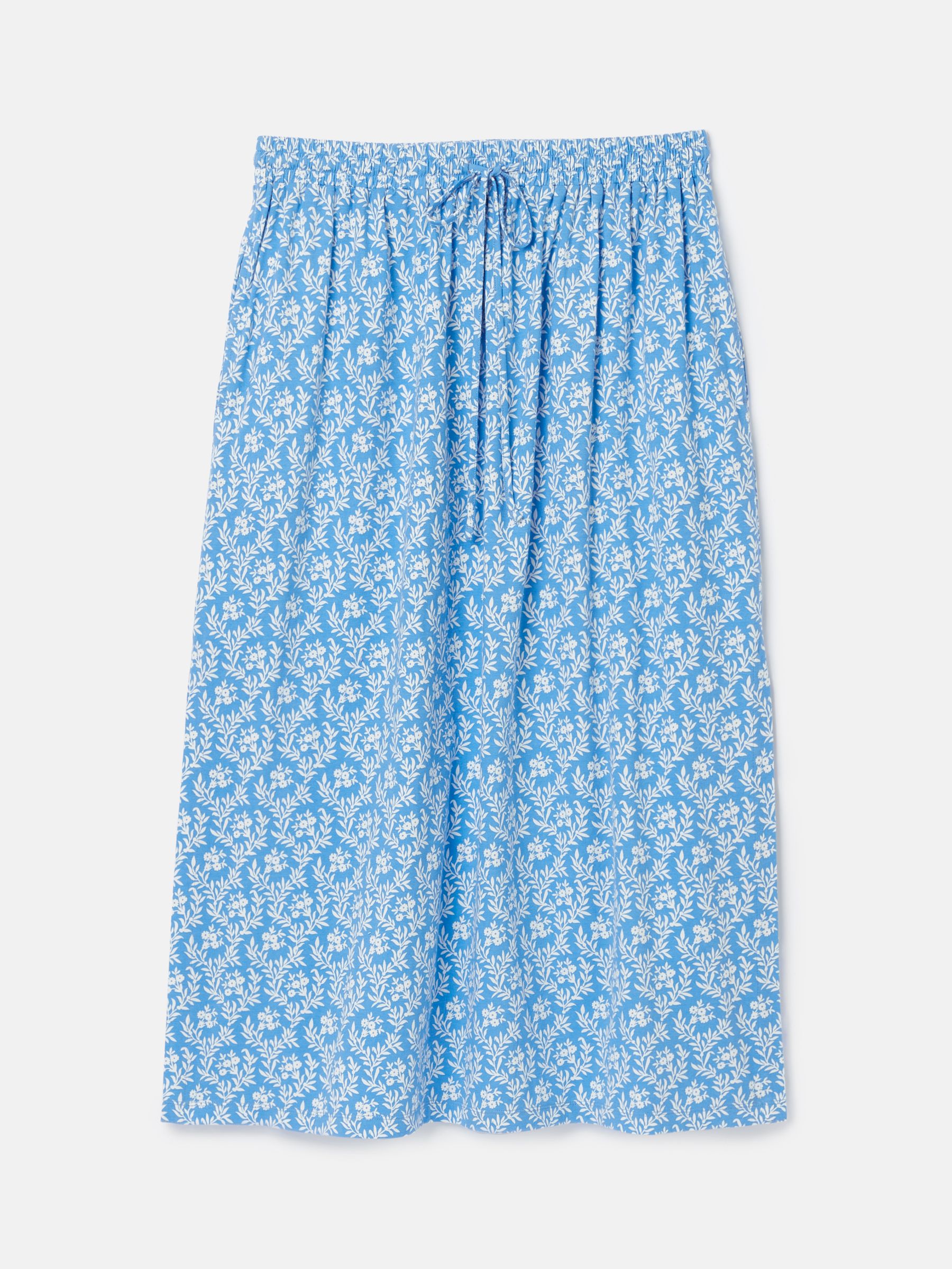 Celia Blue Jersey Midi Skirt - Image 6 of 6