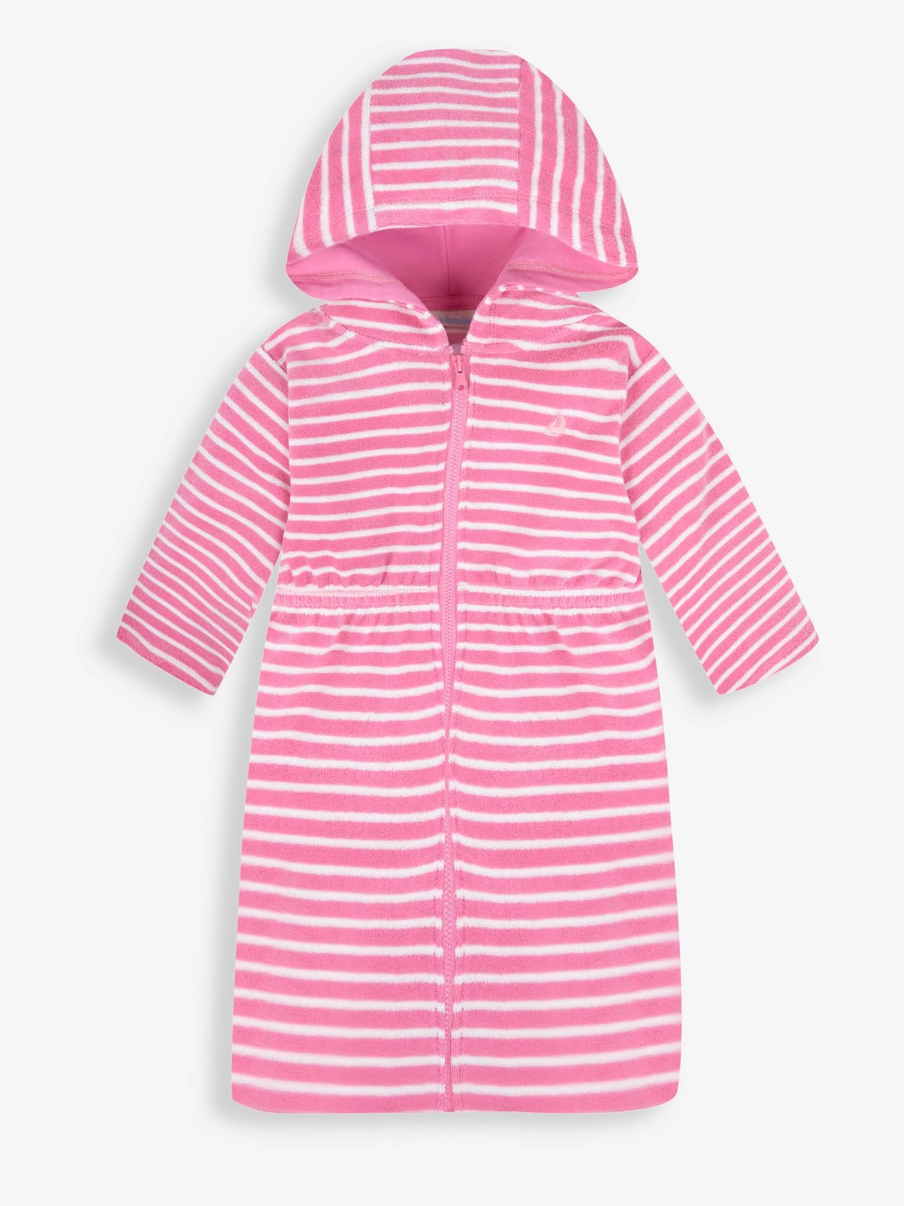 Pink Towelling Zip-Up Dress - Image 1 of 2