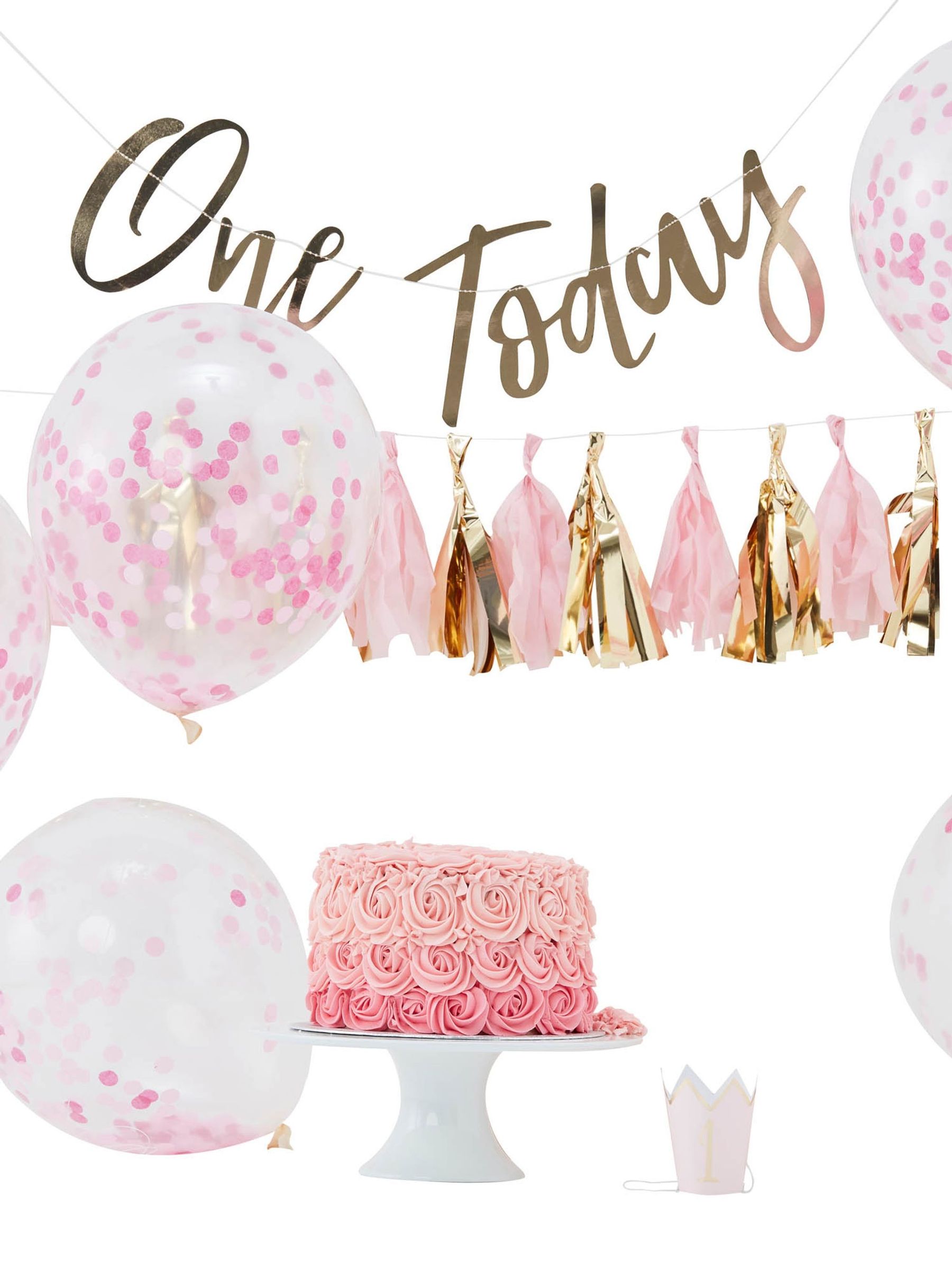 Pink Ginger Ray Cake Smash Kit - Image 1 of 3