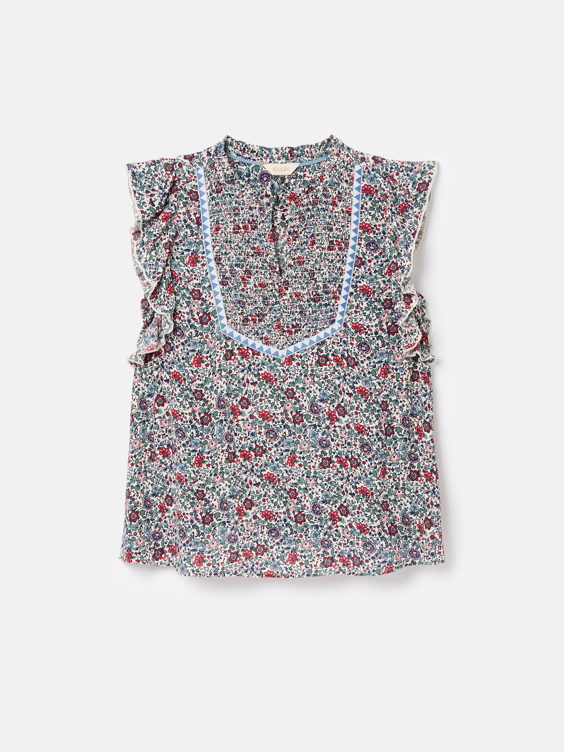 Verity Multi Frill Shoulder Sleeveless Blouse - Image 9 of 9