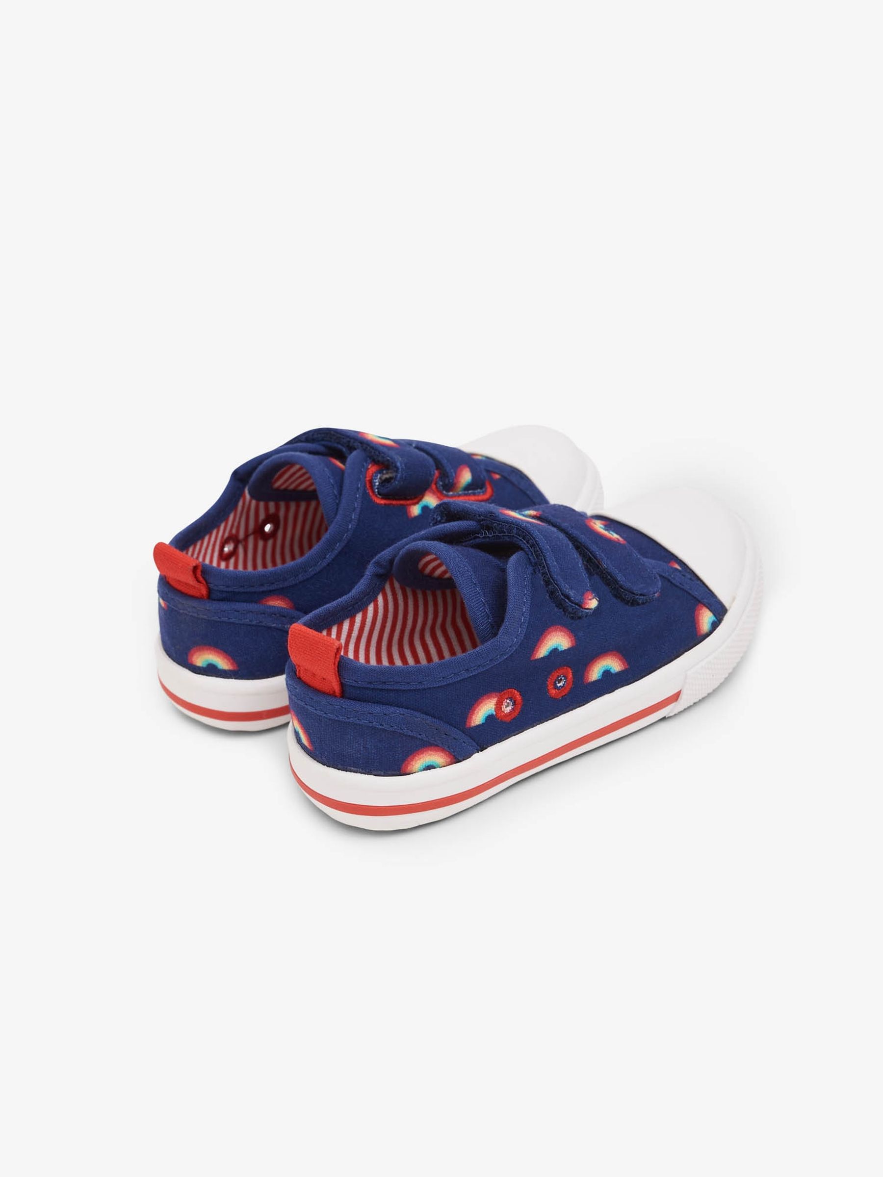 Navy Kids' Rainbow Canvas Pumps - Image 2 of 4