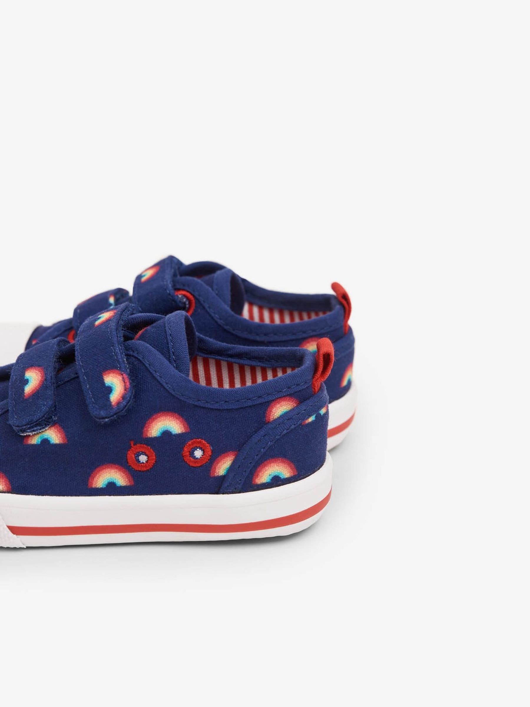 Navy Kids' Rainbow Canvas Pumps - Image 4 of 4