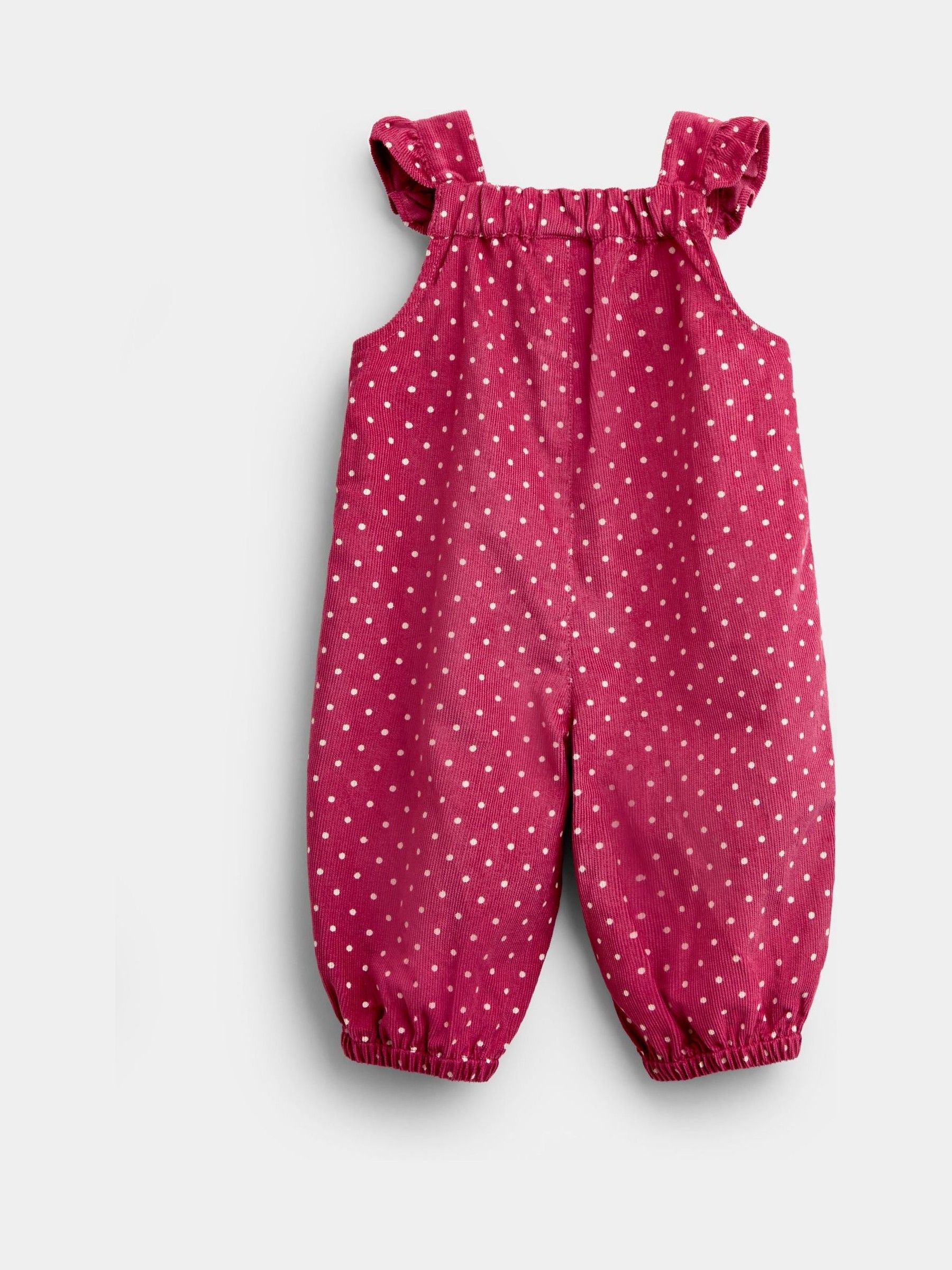 Dusky Pink Duck Appliqué Cord Dungarees & Top Set - Image 5 of 7