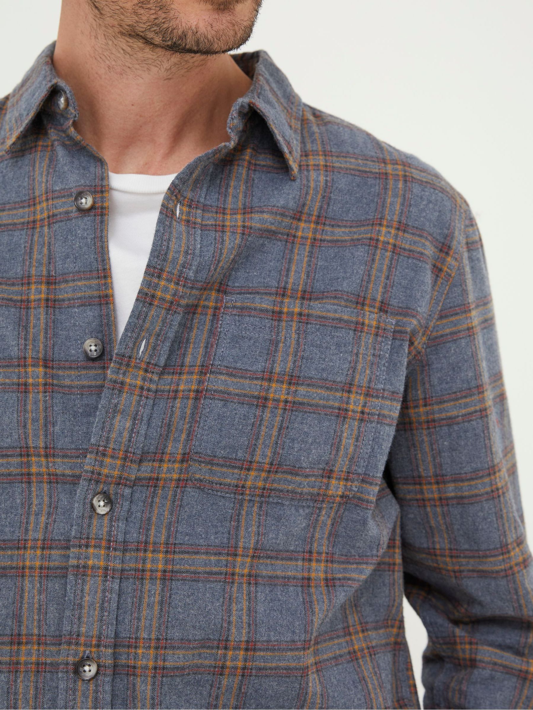 Grey Earley Check Shirt - Image 3 of 4