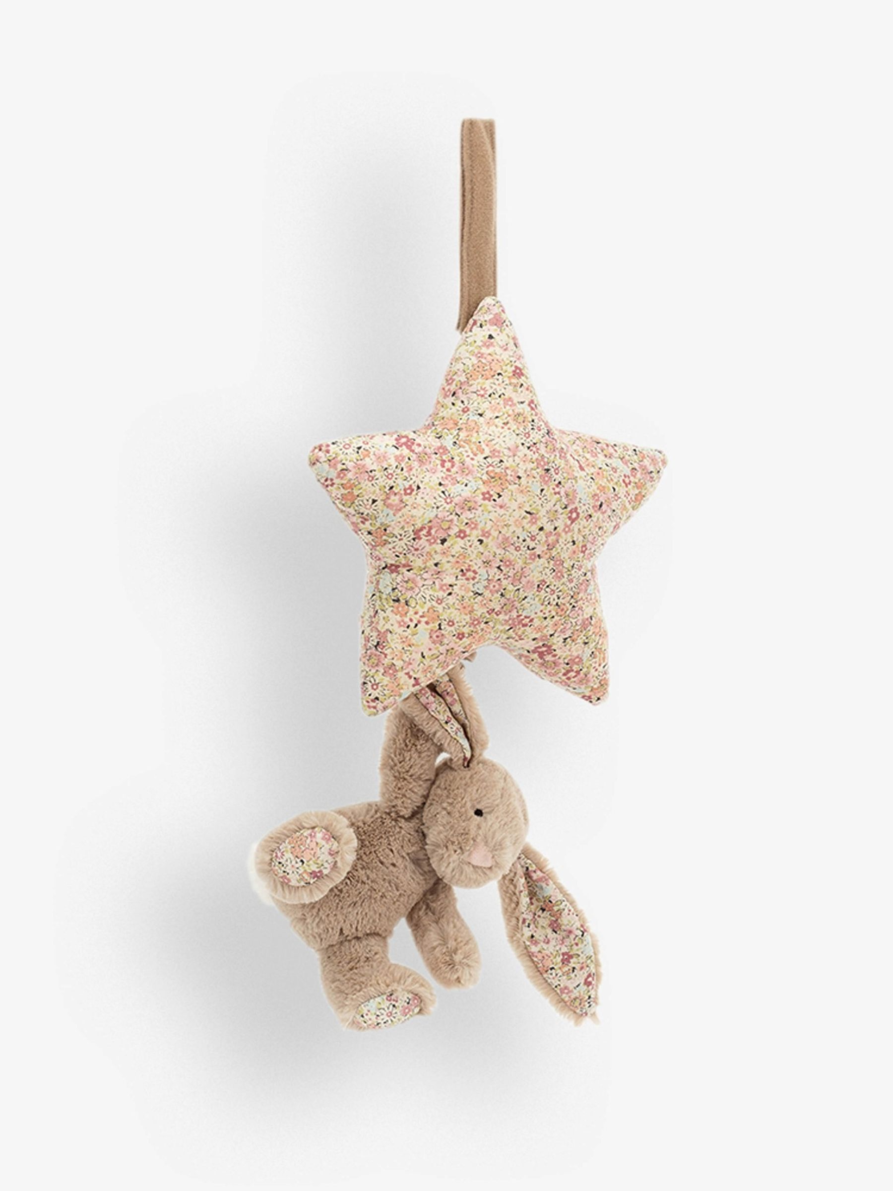 Beige Jellycat Blossom Bea Bunny Musical Pull - Image 1 of 3