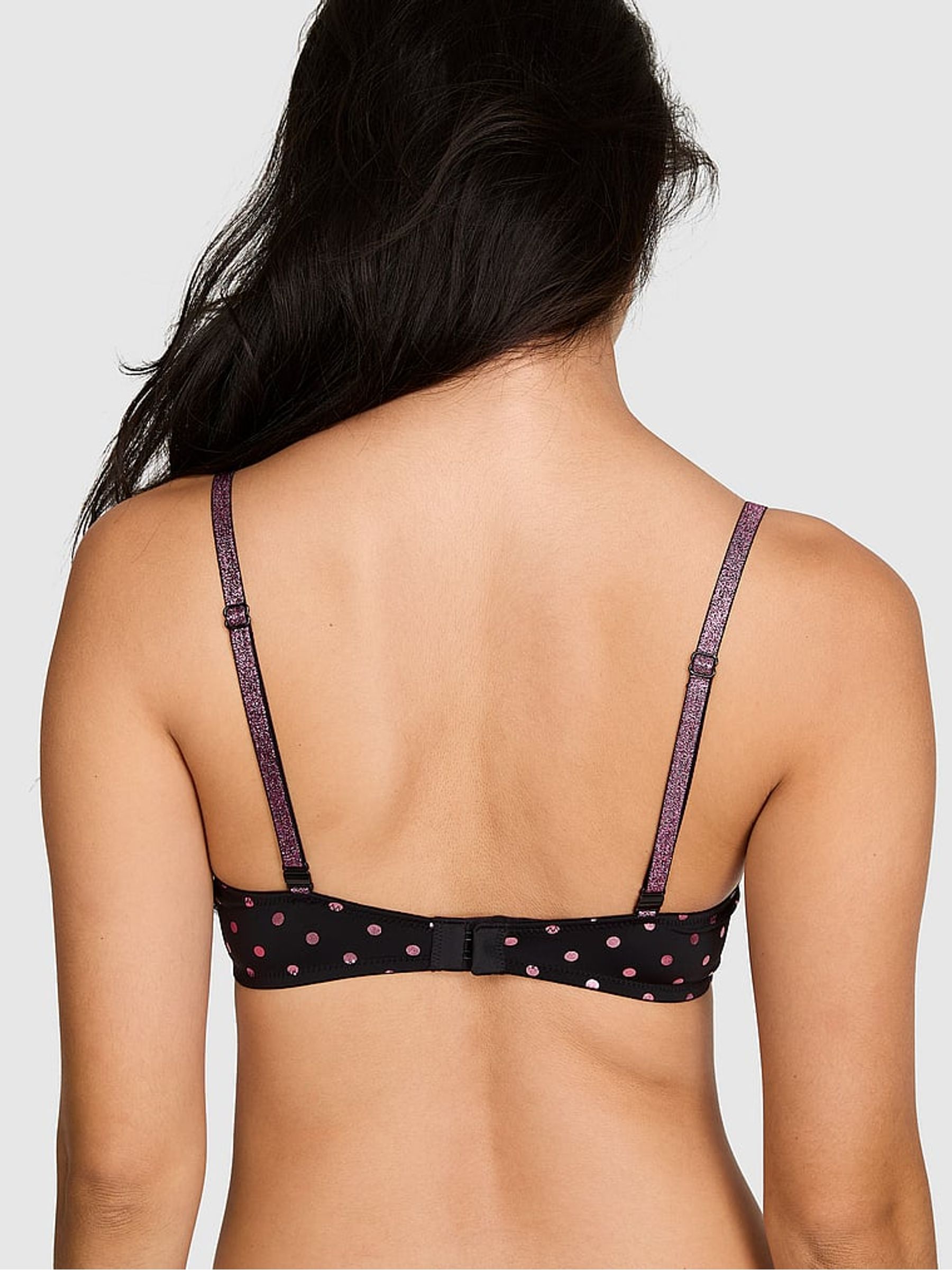 Black Foil Dots Lightly Lined Bra - Image 2 of 2