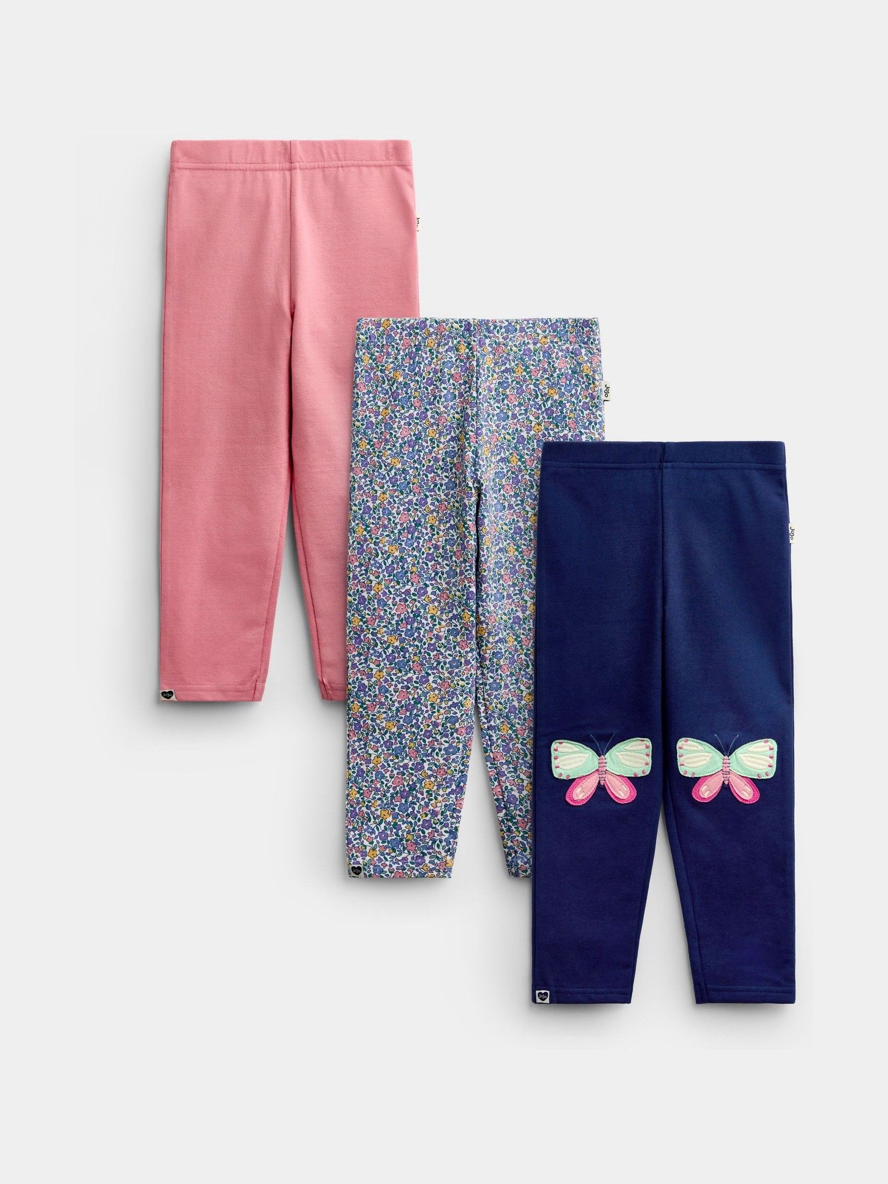 Navy Blue Butterfly 3-Pack Leggings - Image 1 of 10 Navy Blue Butterfly 3-Pack Leggings - Image 1 of 10