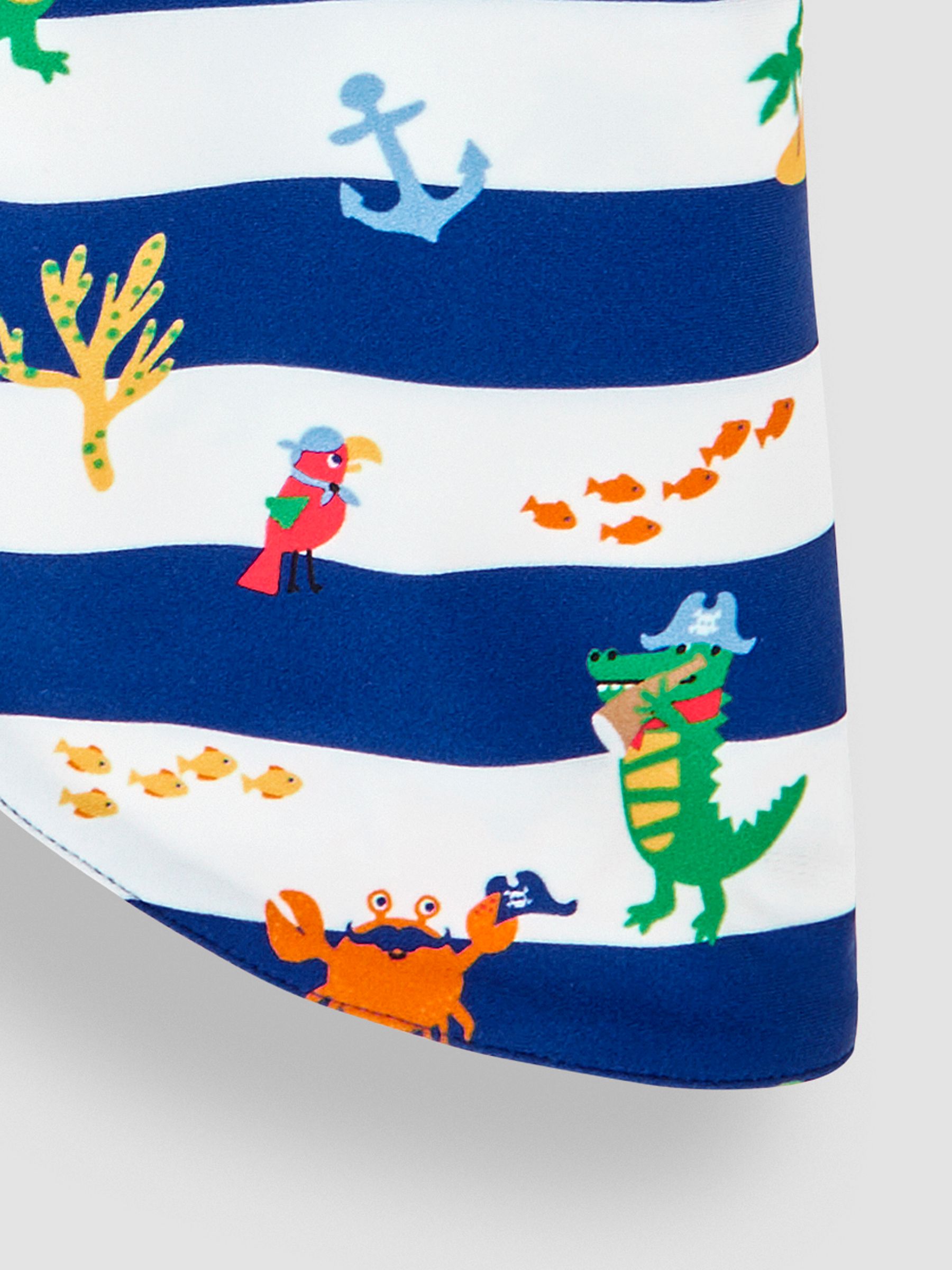 Navy Blue Pirate UPF 50 Sun Protection Hat - Image 2 of 3