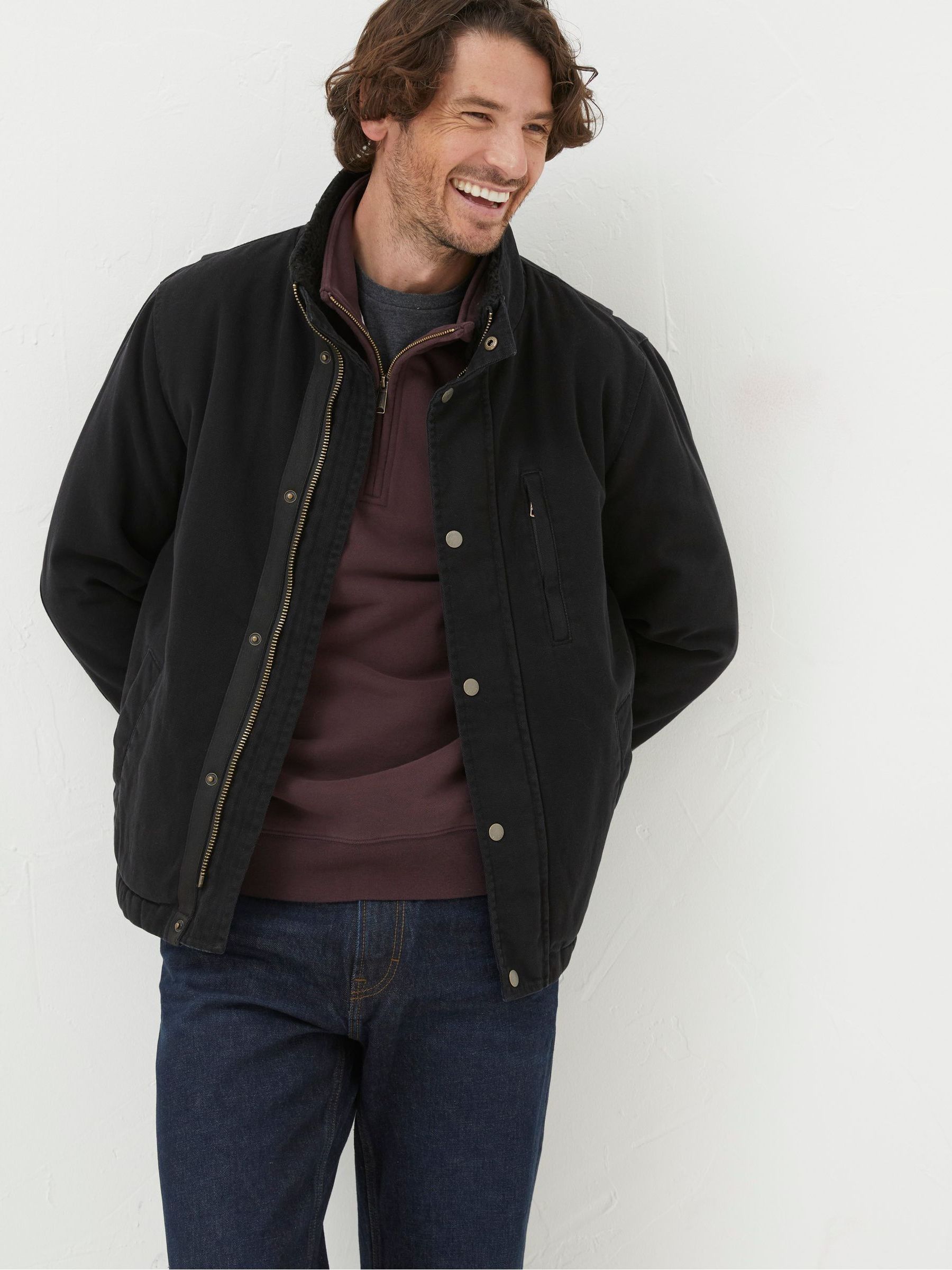 Black Canvas Jacket - Image 1 of 6