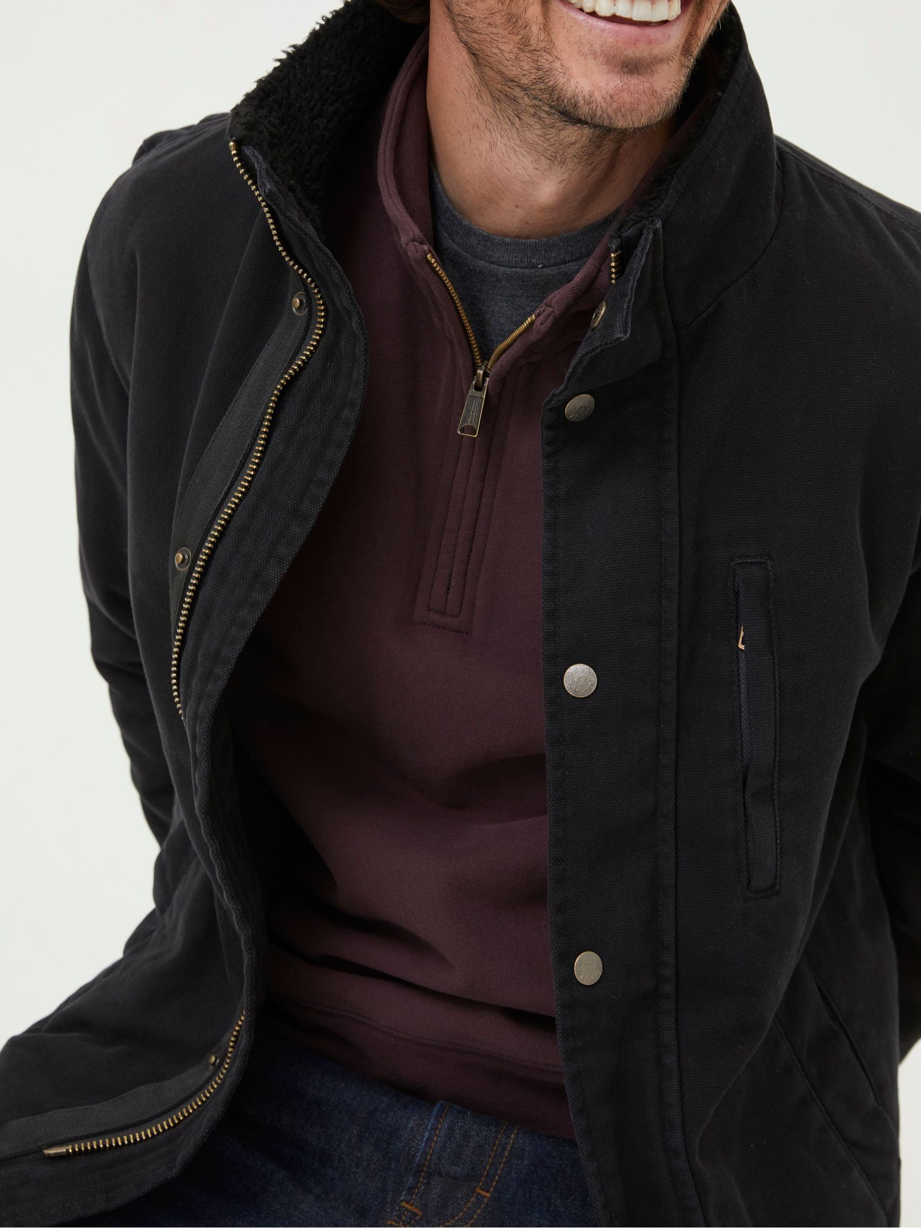 Black Canvas Jacket - Image 4 of 6