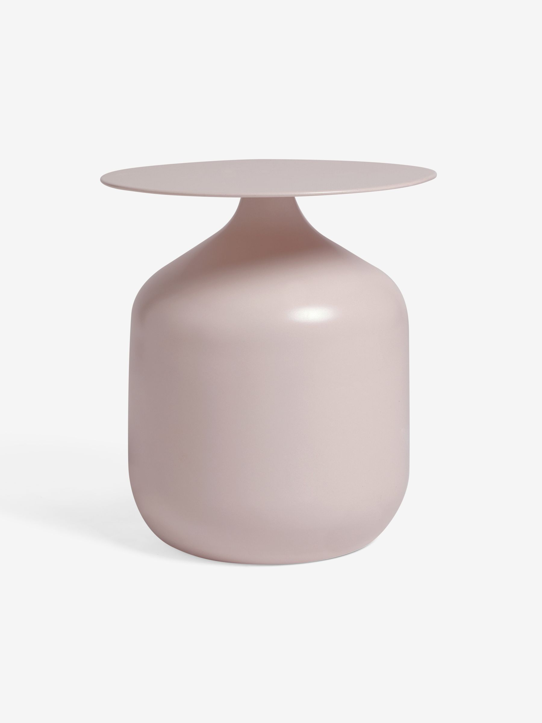 Zuri Side Table in Nude White Metal - Image 7 of 7