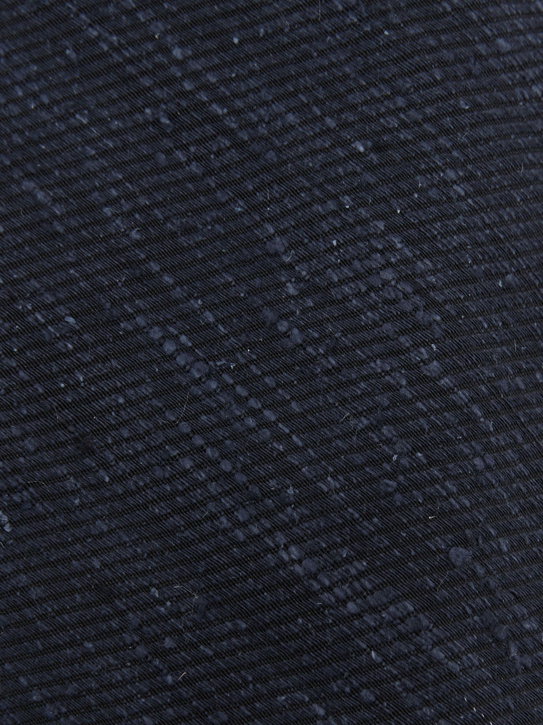 Silk-Blend Slub Textured Tie in Navy - Image 5 of 5