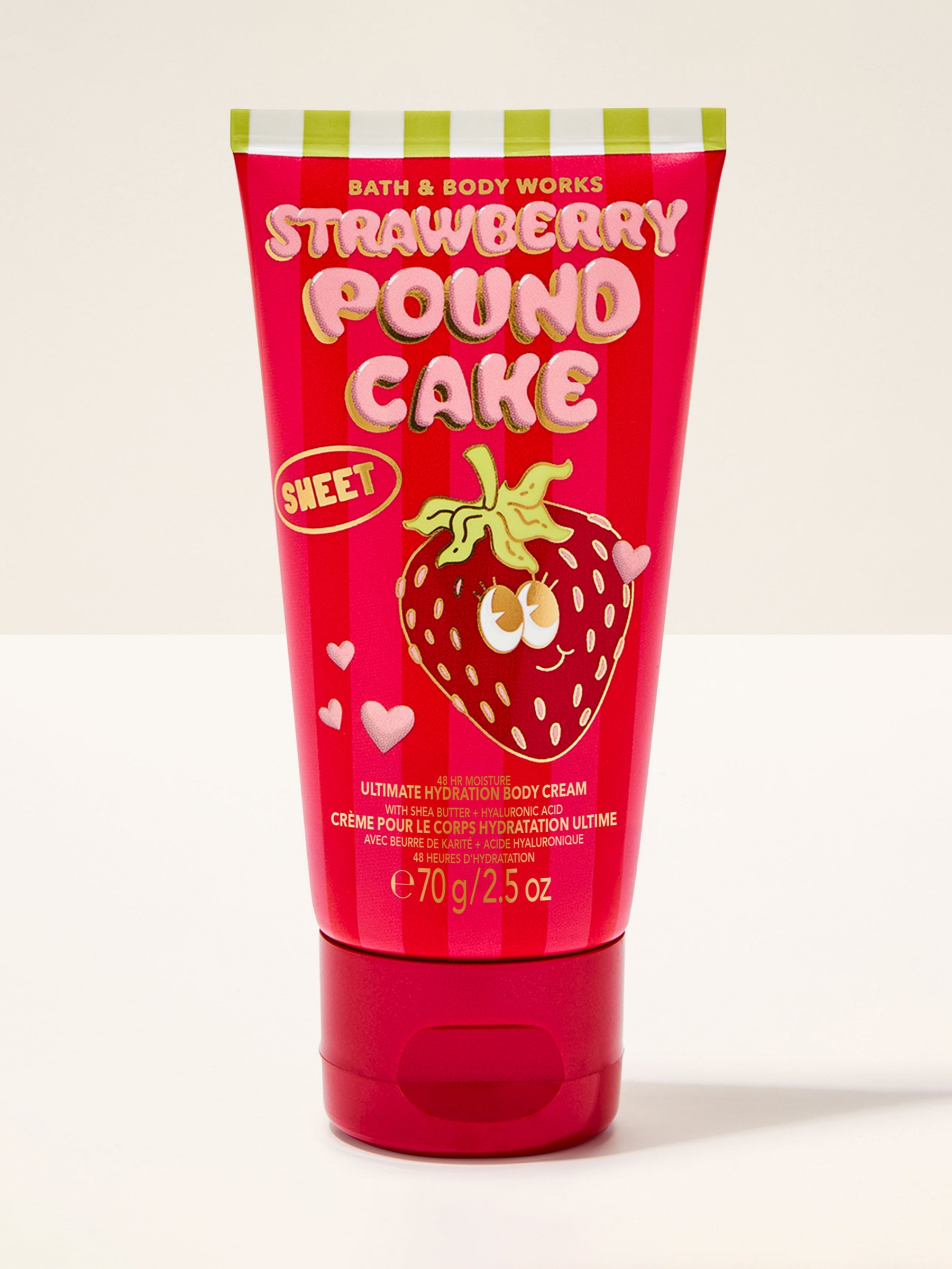 Strawberry Pound Cake Travel Size Ultimate Hydration Body Cream 70g - Image 1 of 2