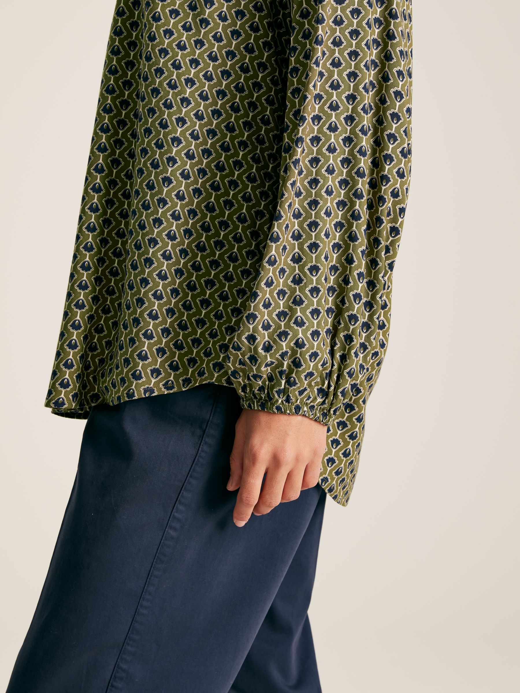 Myra Green Balloon Sleeve Blouse - Image 5 of 6