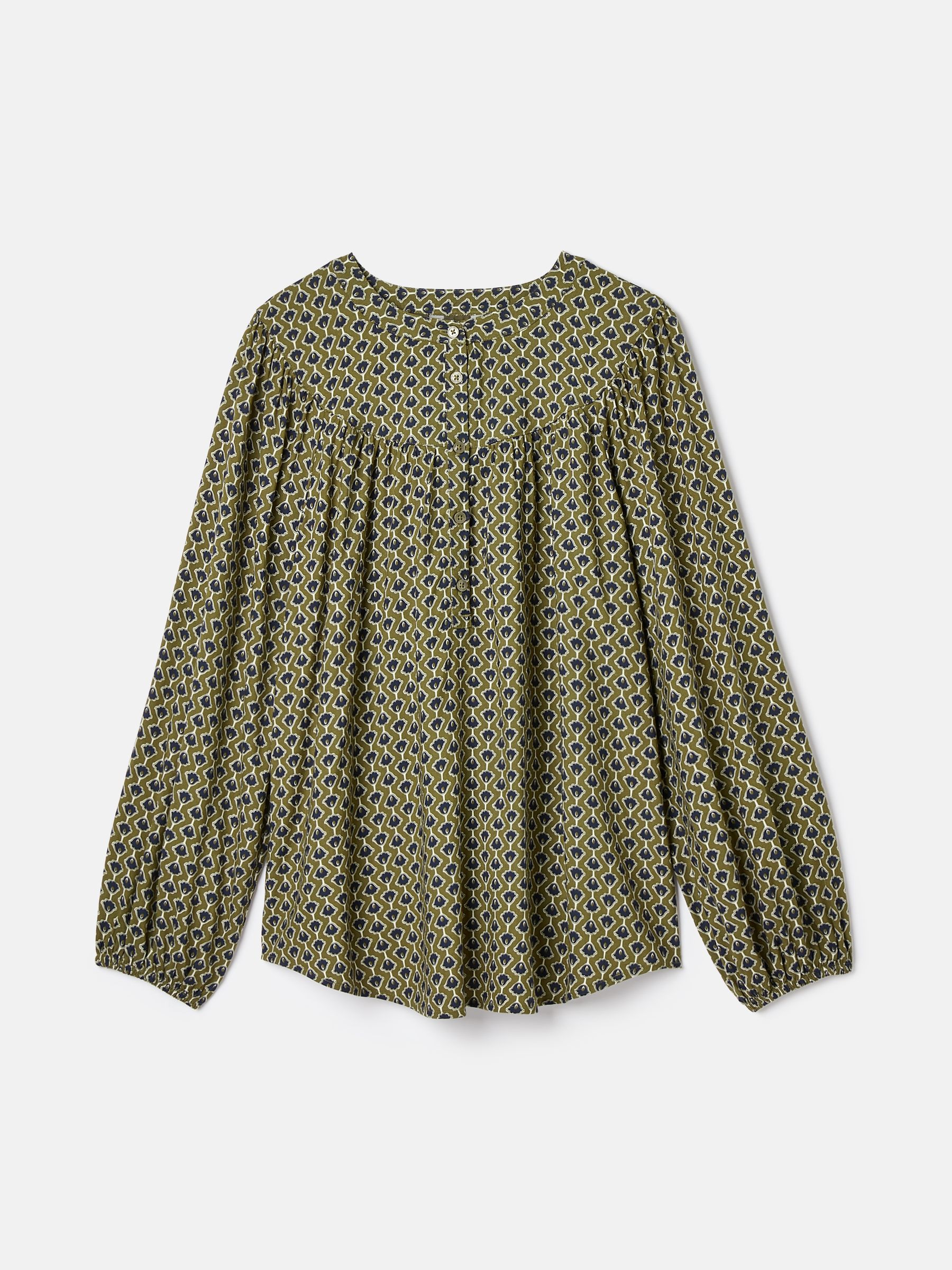 Myra Green Balloon Sleeve Blouse - Image 6 of 6