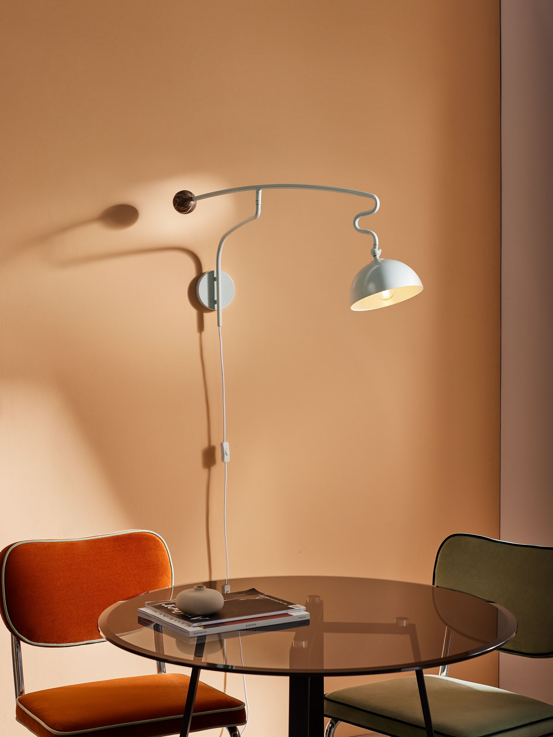 Avery Wall Light in Light Blue/Marble - Image 1 of 3