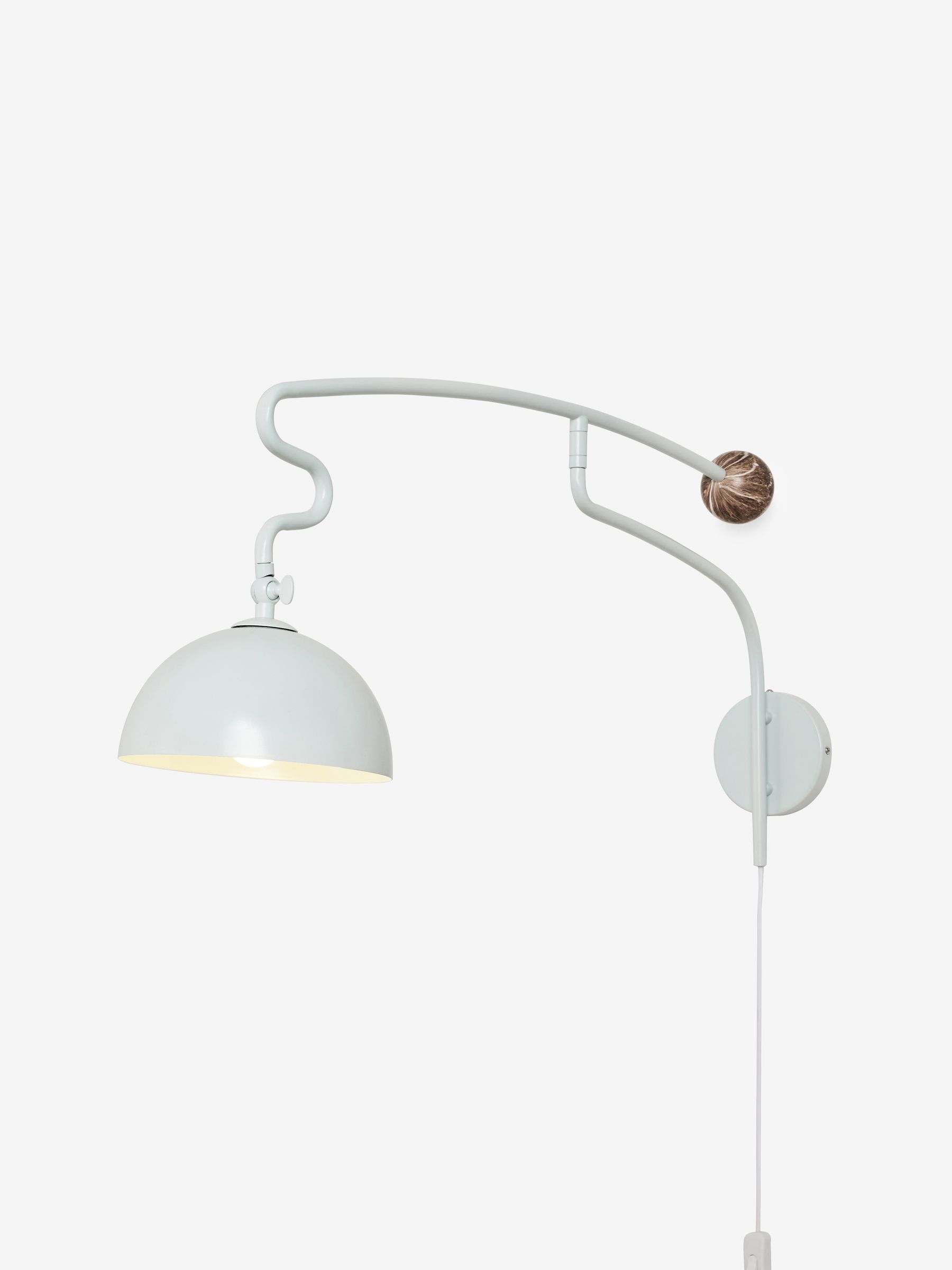Avery Wall Light in Light Blue/Marble - Image 3 of 3