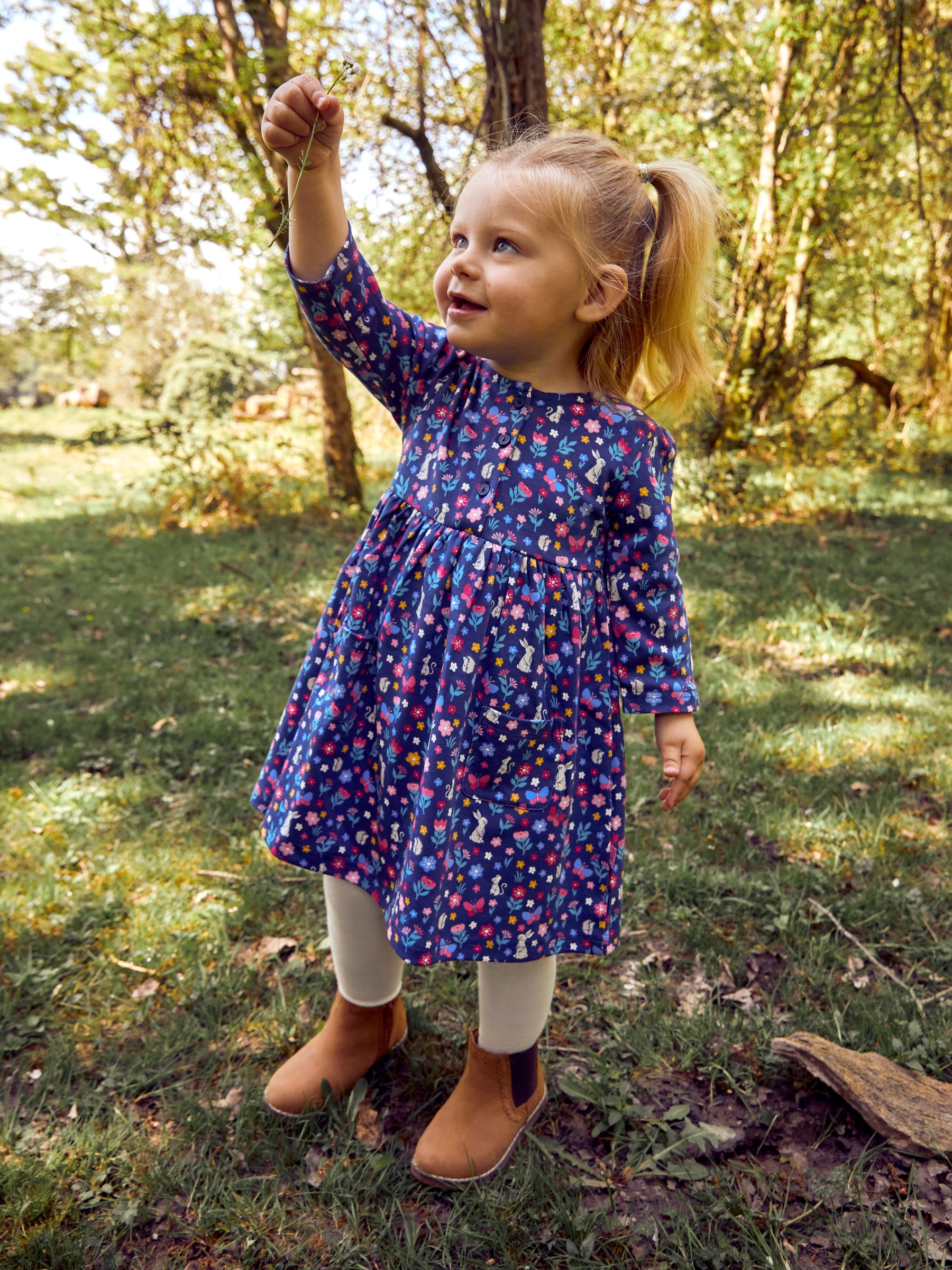 Navy Blue Hedgerow Friends Button Front Dress - Image 1 of 5