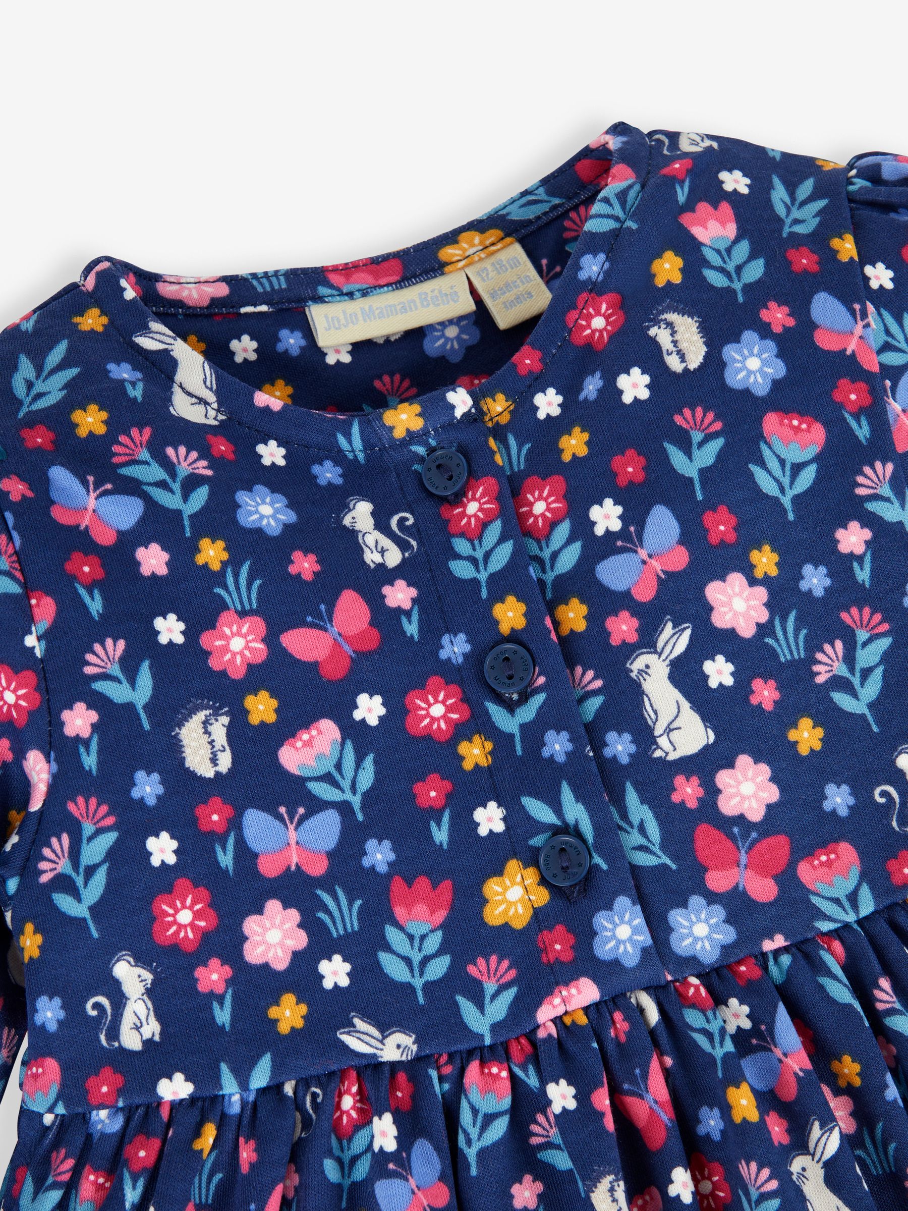 Navy Blue Hedgerow Friends Button Front Dress - Image 5 of 5