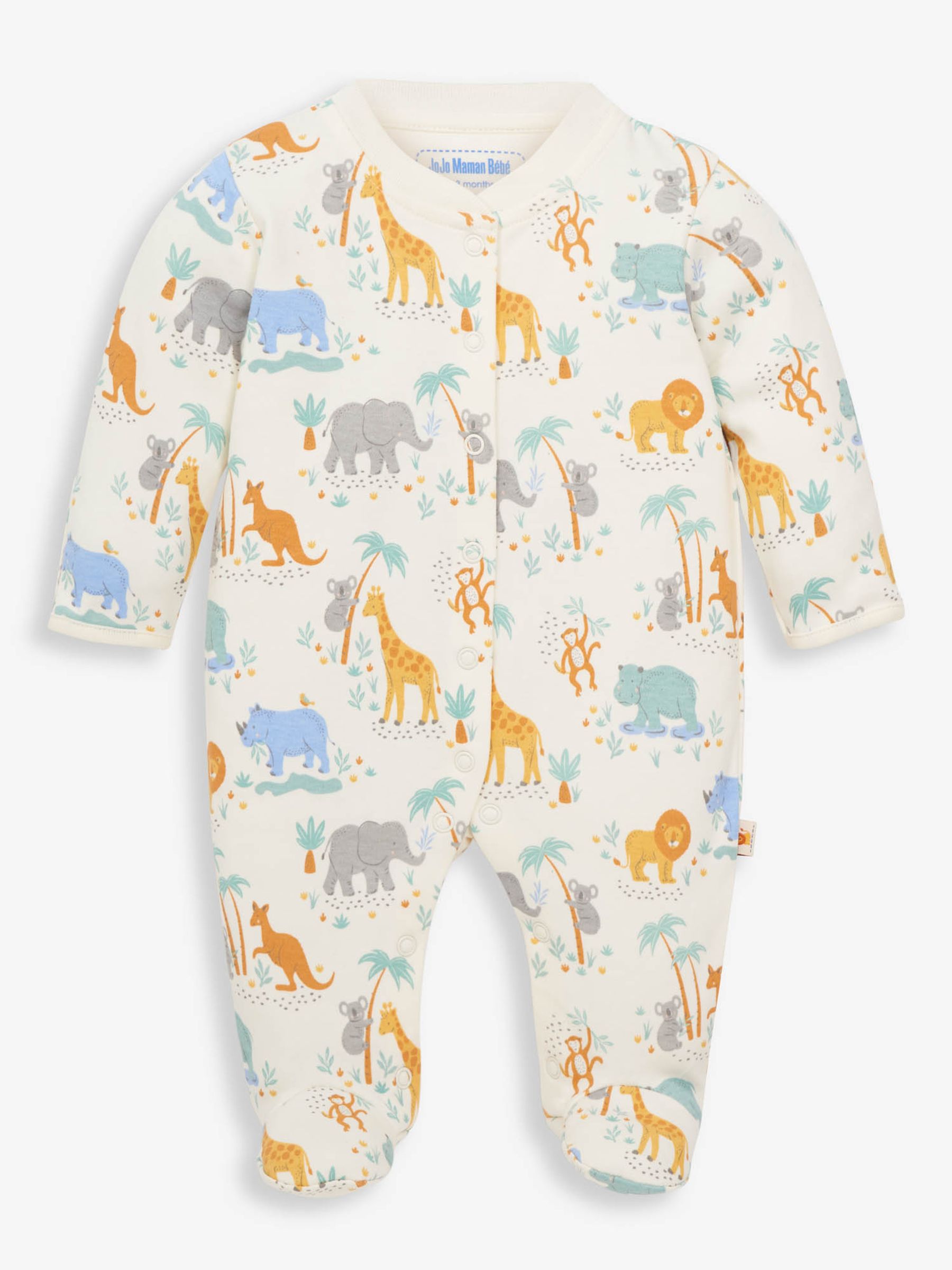 Blue 2-Piece Blue Safari Baby Sleepsuit & Jacket Set - Image 4 of 5