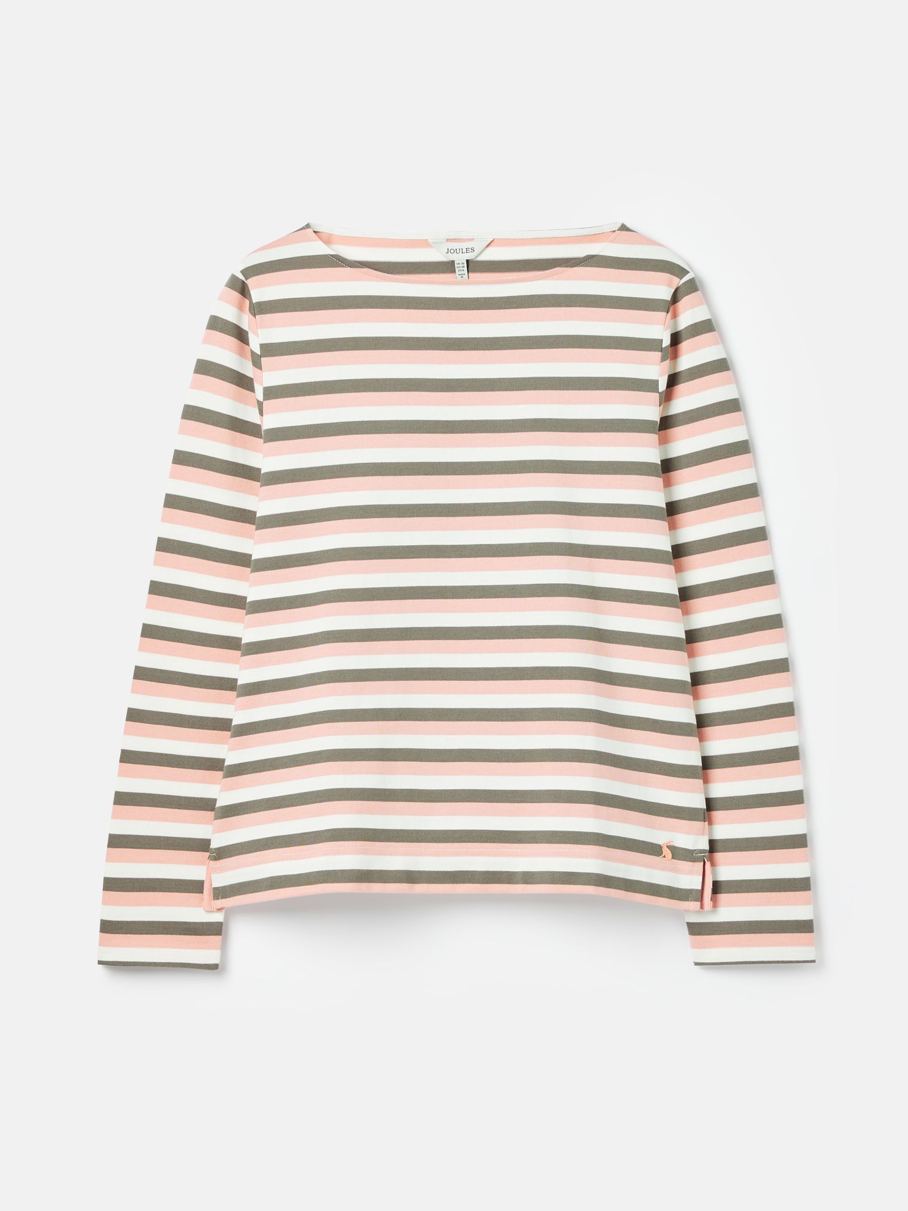 Harbour Pink Stripe Long Sleeve Breton Top - Image 5 of 5