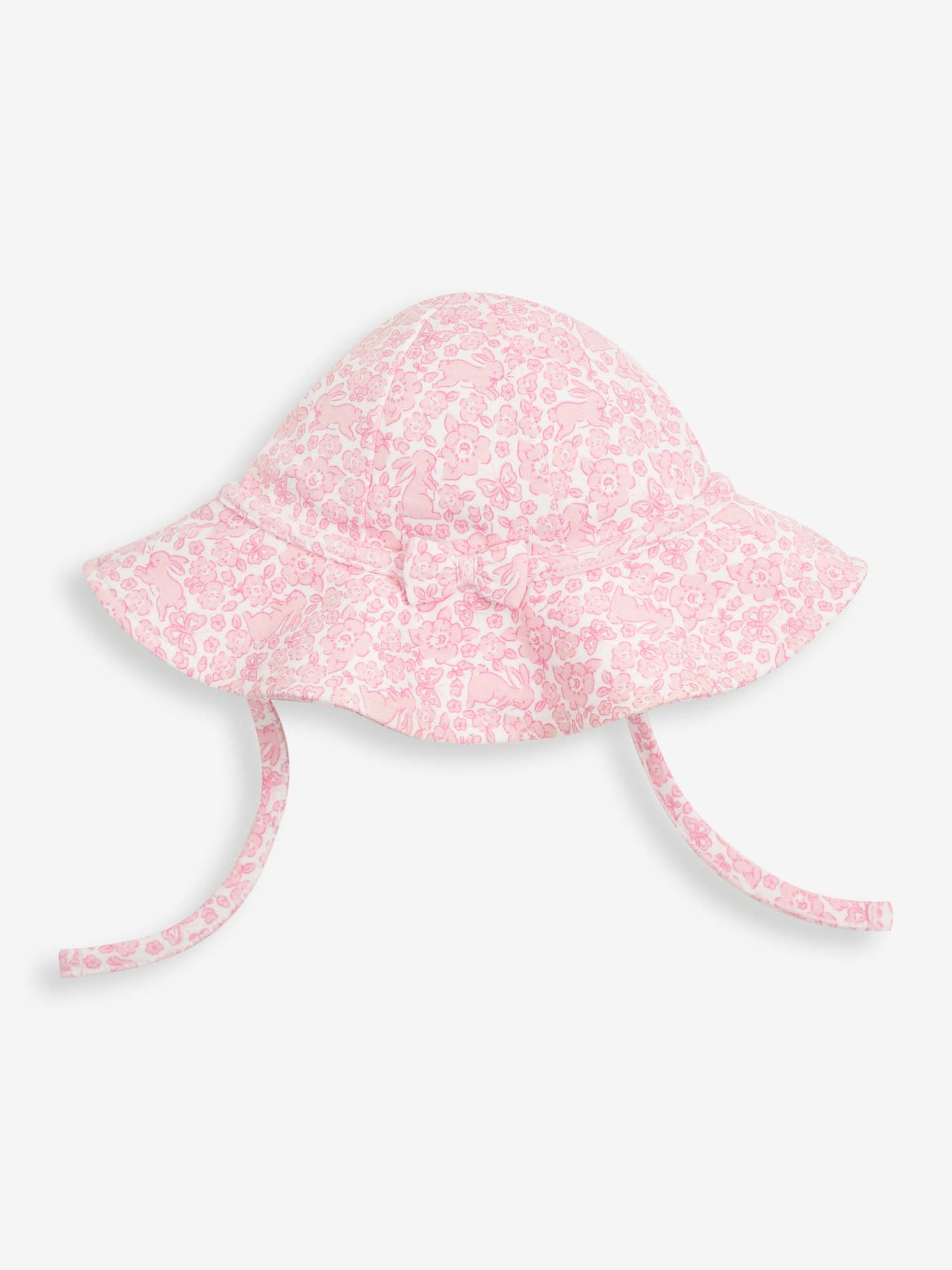 Pink Bunny Jersey Romper and Hat Set - Image 3 of 5
