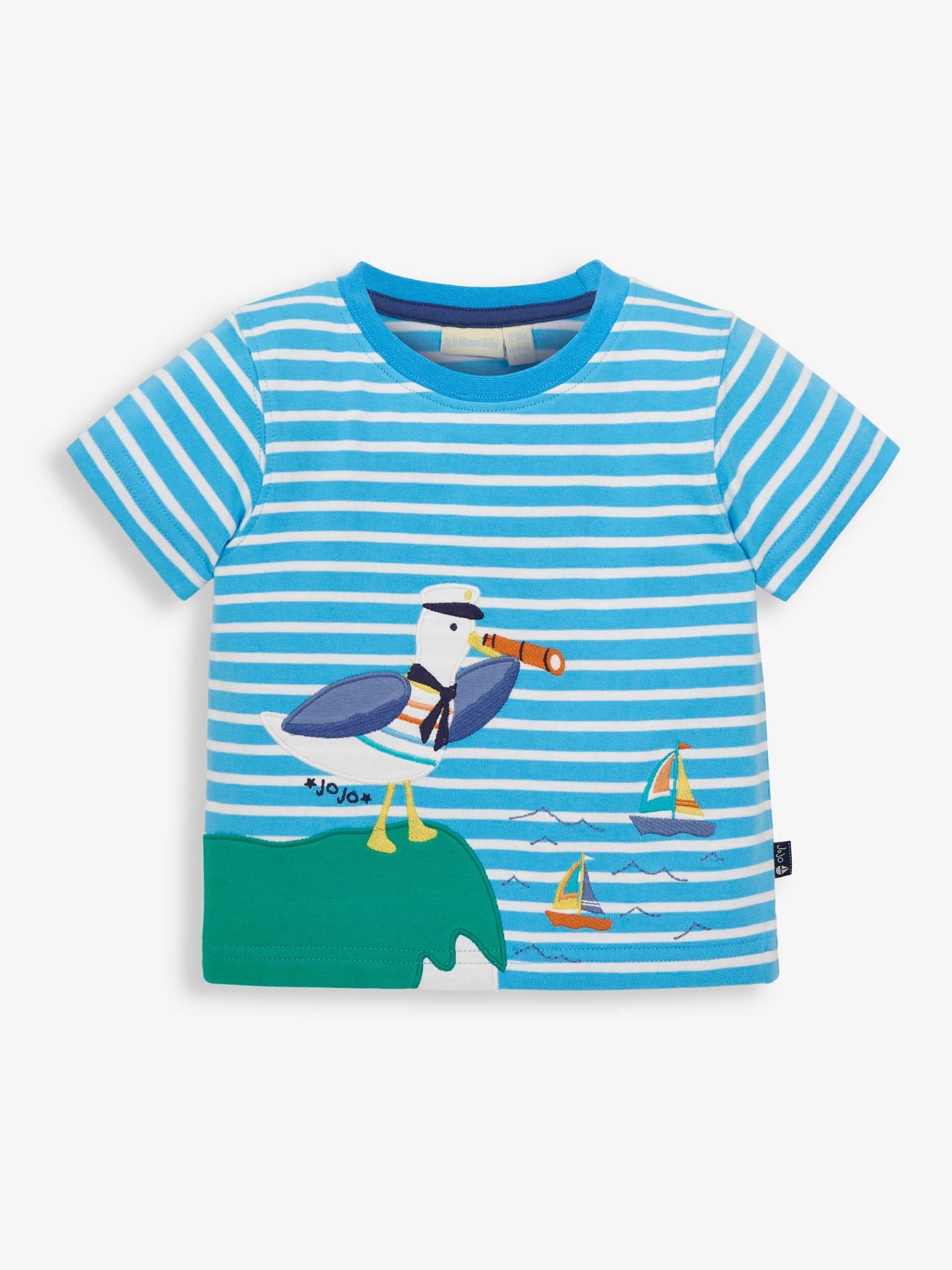 Blue Seagull Appliqué T-Shirt - Image 1 of 2