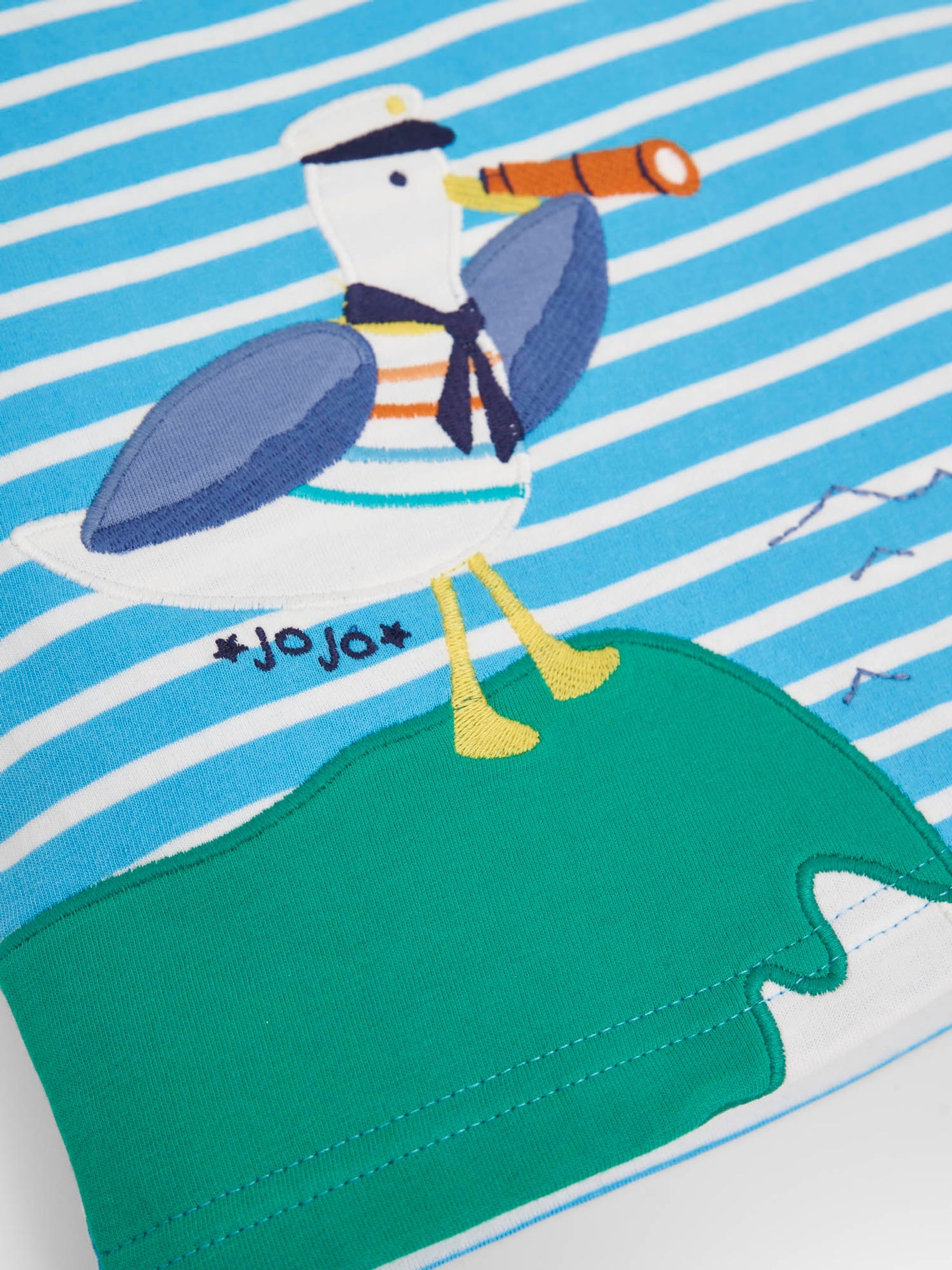 Blue Seagull Appliqué T-Shirt - Image 2 of 2