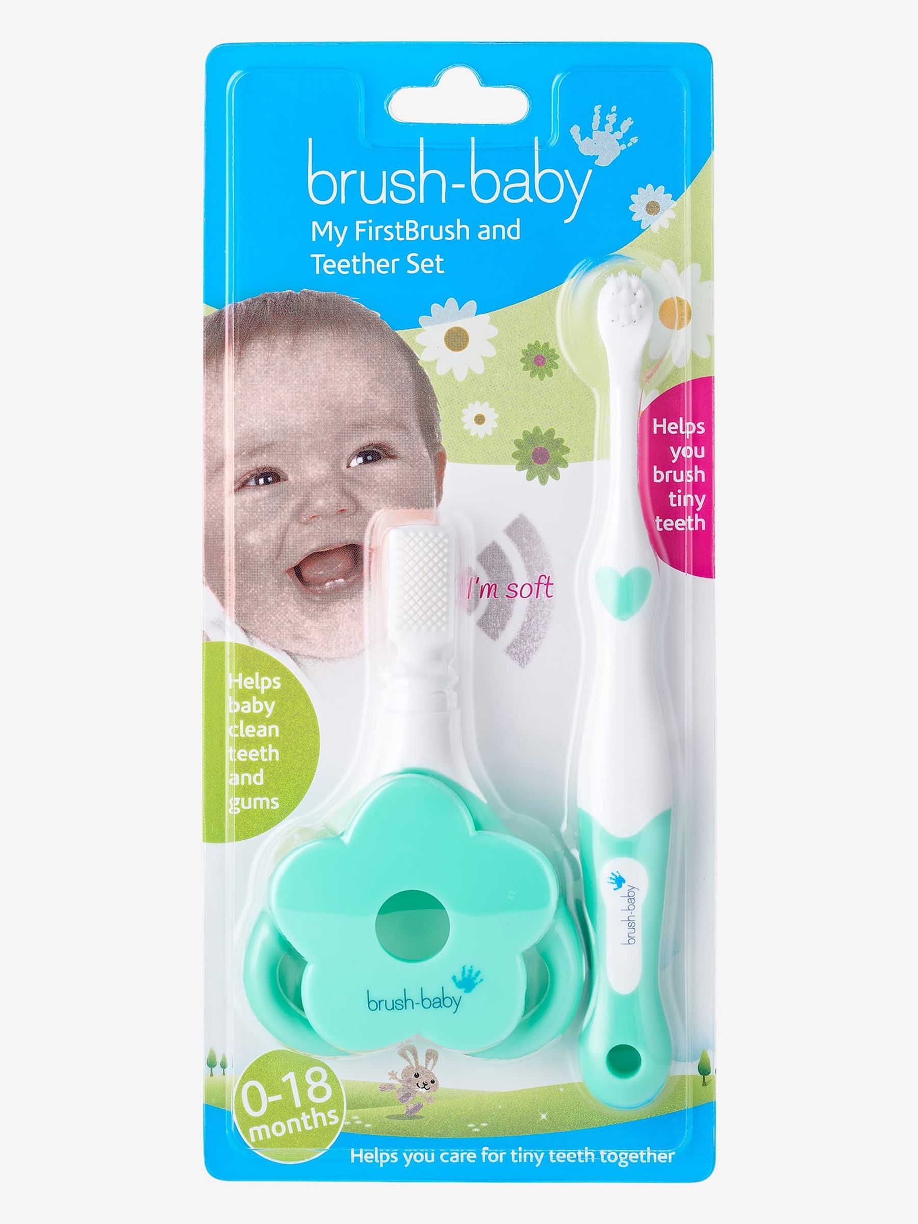 Brush-Baby My First Brush and Teether Set JoJo Maman Bébé