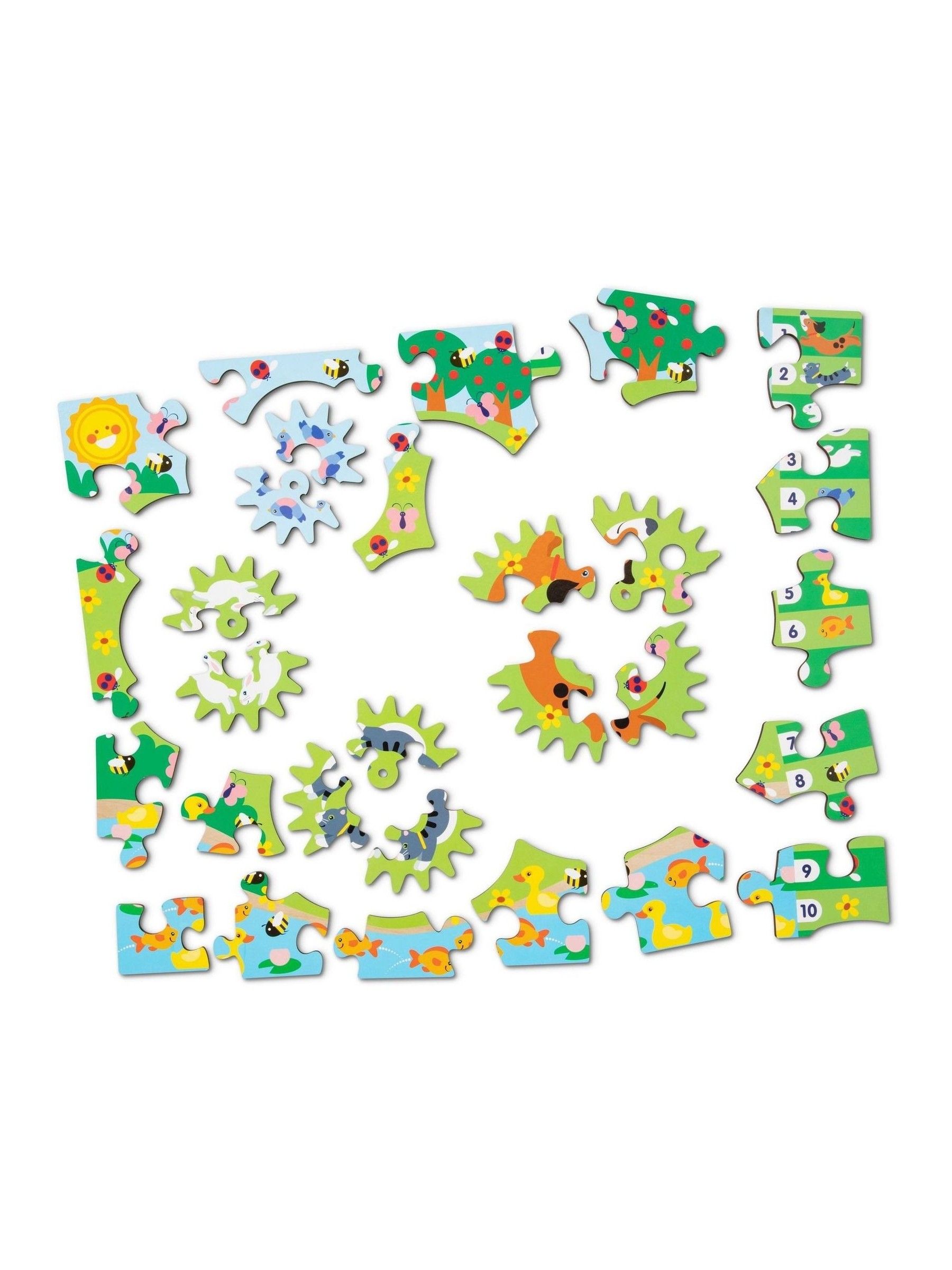Melissa & Doug Animal Chase ISpy Wooden Gear Puzzle - Image 3 of 3