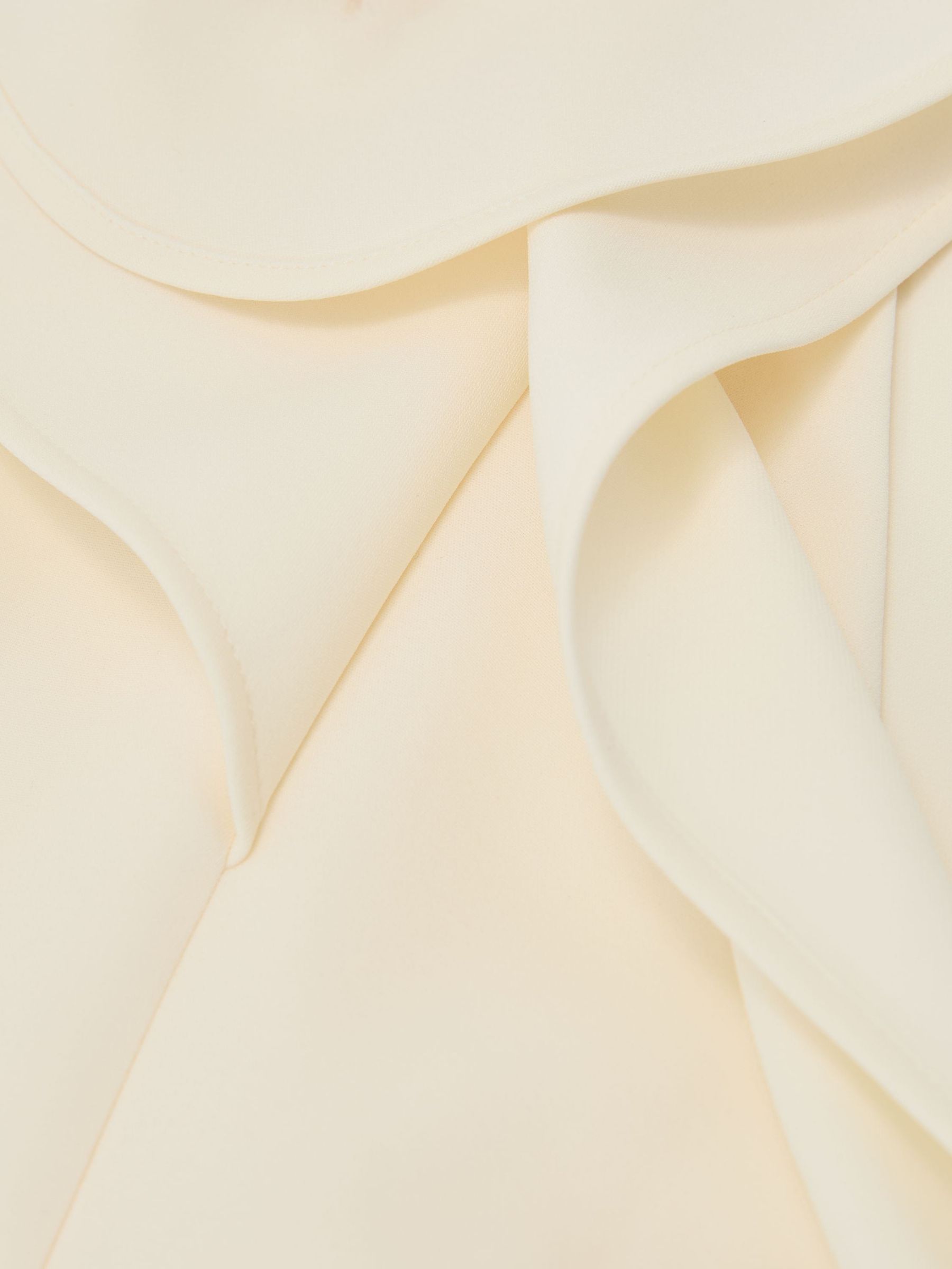 One-Shoulder Structured-Frill Top in Ivory - Image 8 of 8